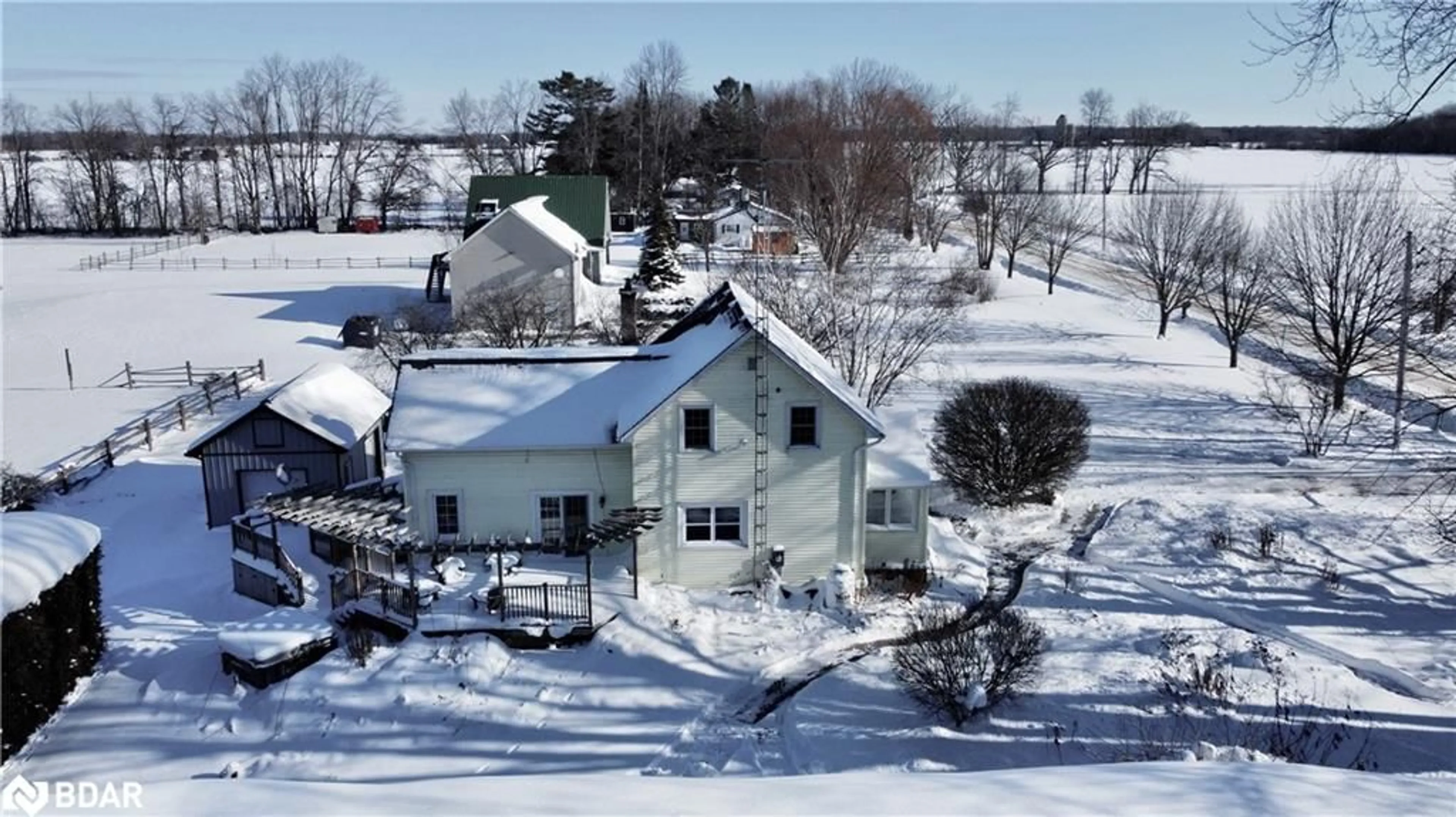 A pic from outside/outdoor area/front of a property/back of a property/a pic from drone, unknown for 1283B Thorah Concession Road 9, Beaverton Ontario L0K 1A0