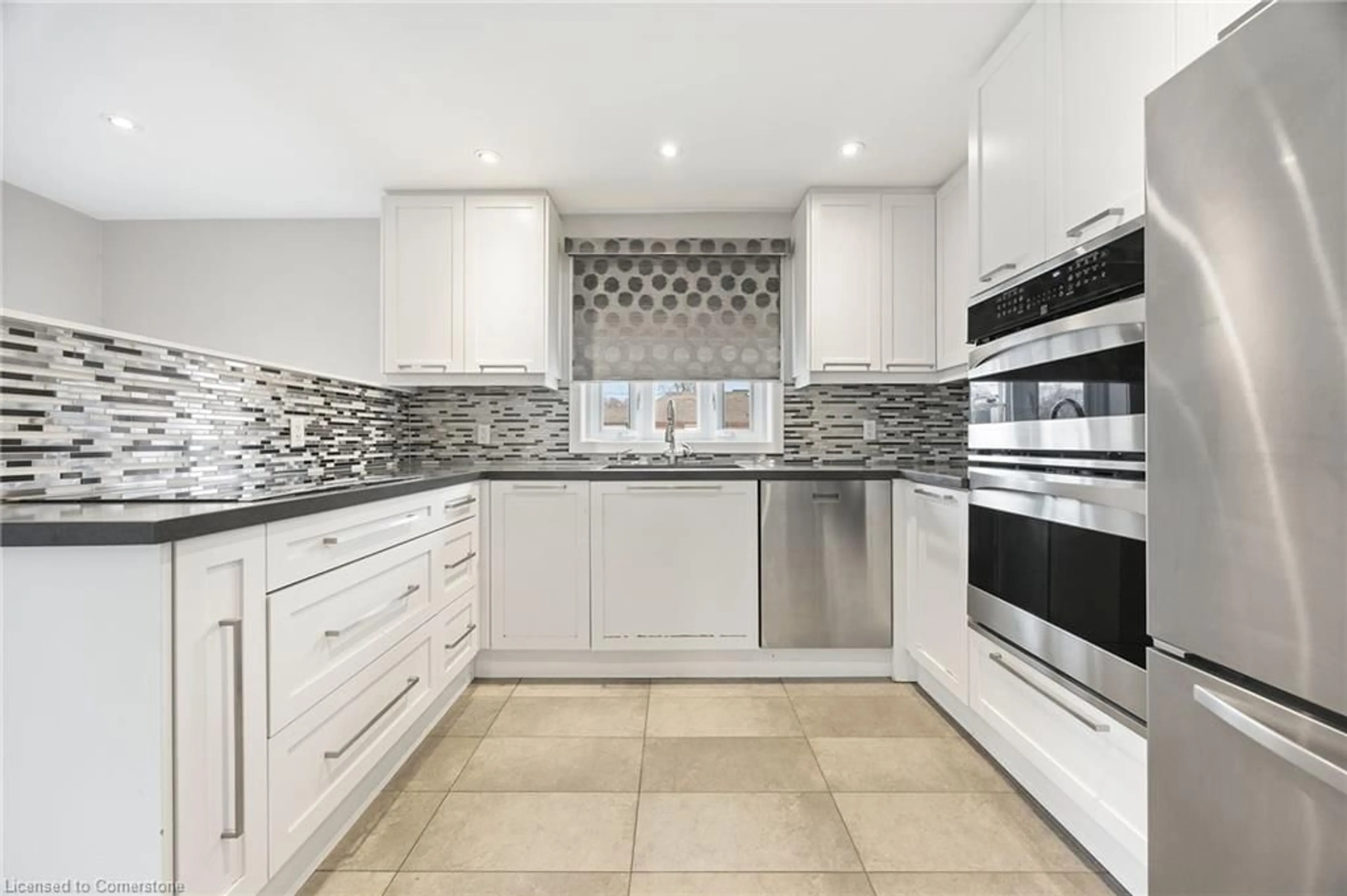 Contemporary kitchen, ceramic/tile floor for 15 Rosewood Ave, Etobicoke Ontario M8Z 1X5