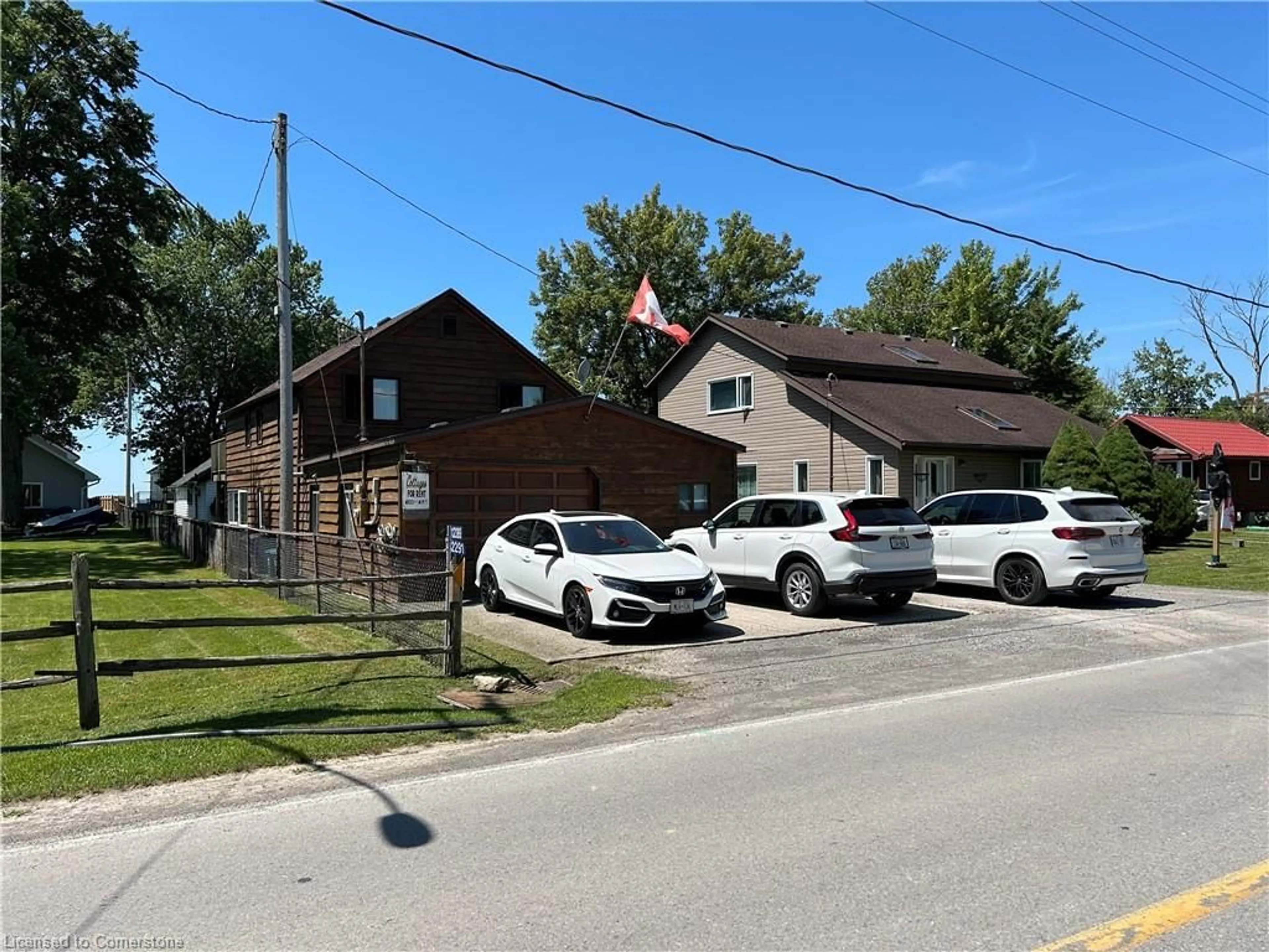 A pic from outside/outdoor area/front of a property/back of a property/a pic from drone, street for 12289 Lakeshore Rd, Wainfleet Ontario L0S 1V0