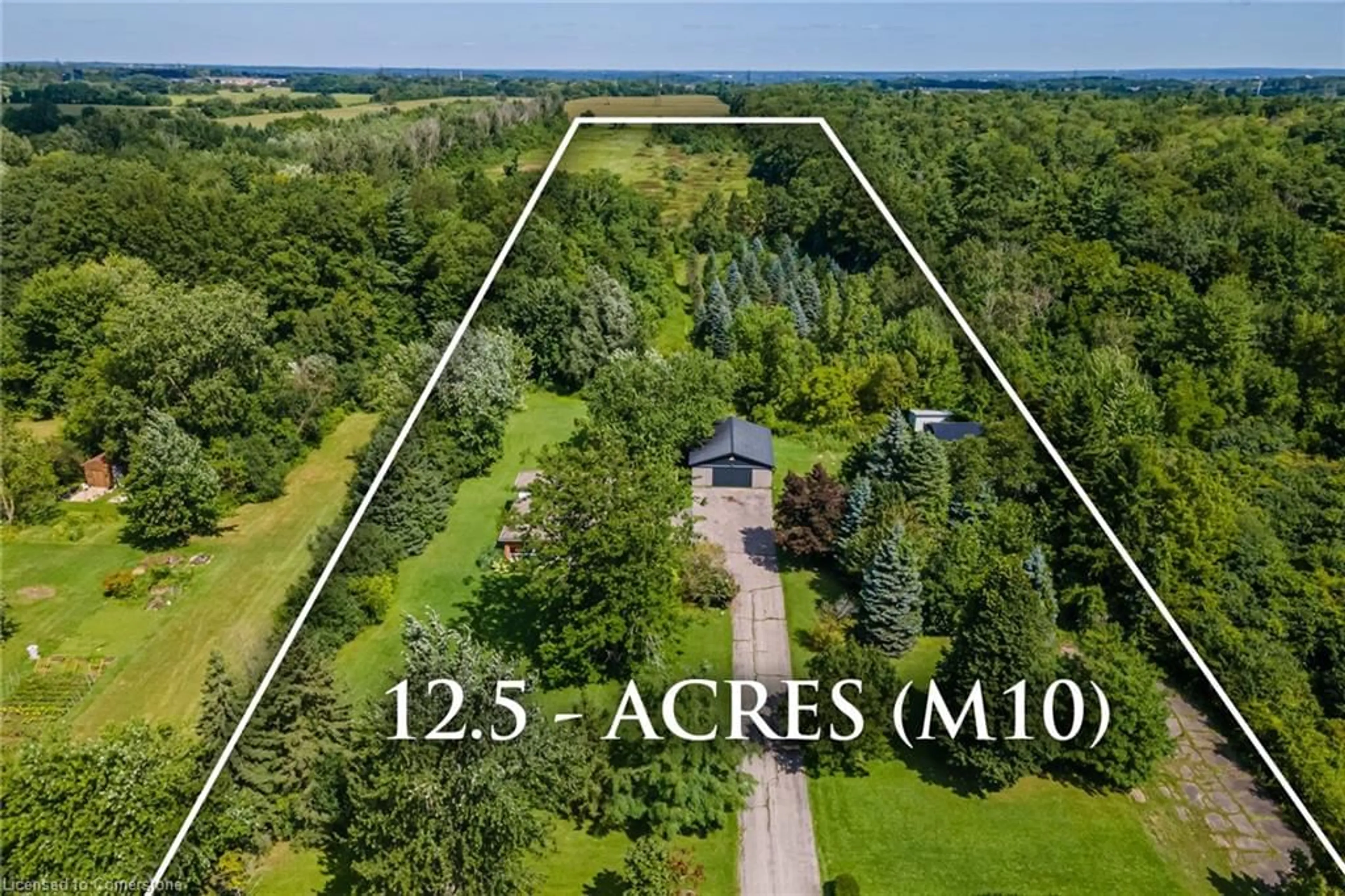 A pic from outside/outdoor area/front of a property/back of a property/a pic from drone, forest/trees view for 861 Book Rd, Ancaster Ontario L9G 3L1