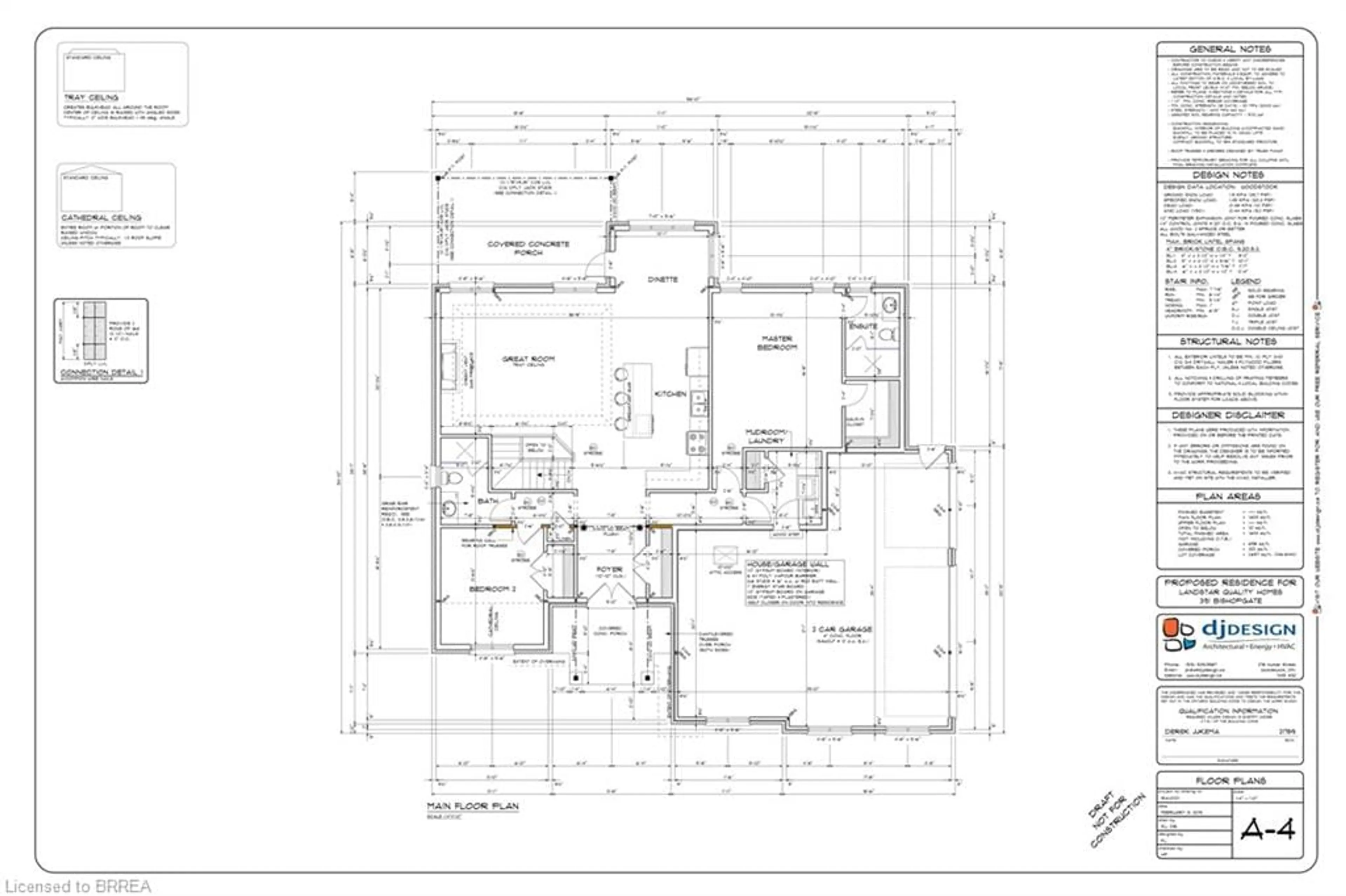 Floor plan for LOT 17 Bowen Pl, Oakland Ontario N0E 1R0