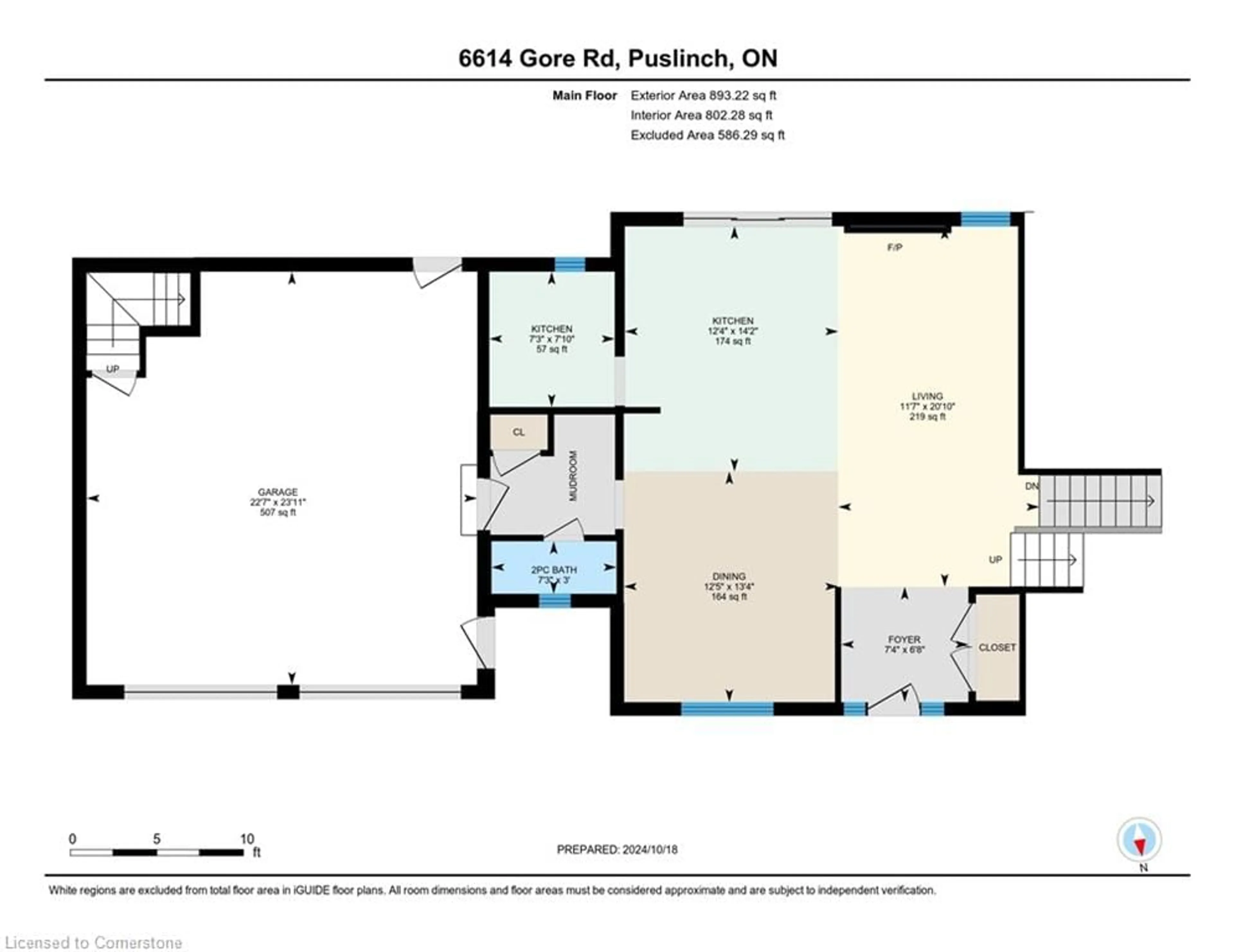 Floor plan for 6614 Gore Rd, Puslinch Ontario N0B 2J0