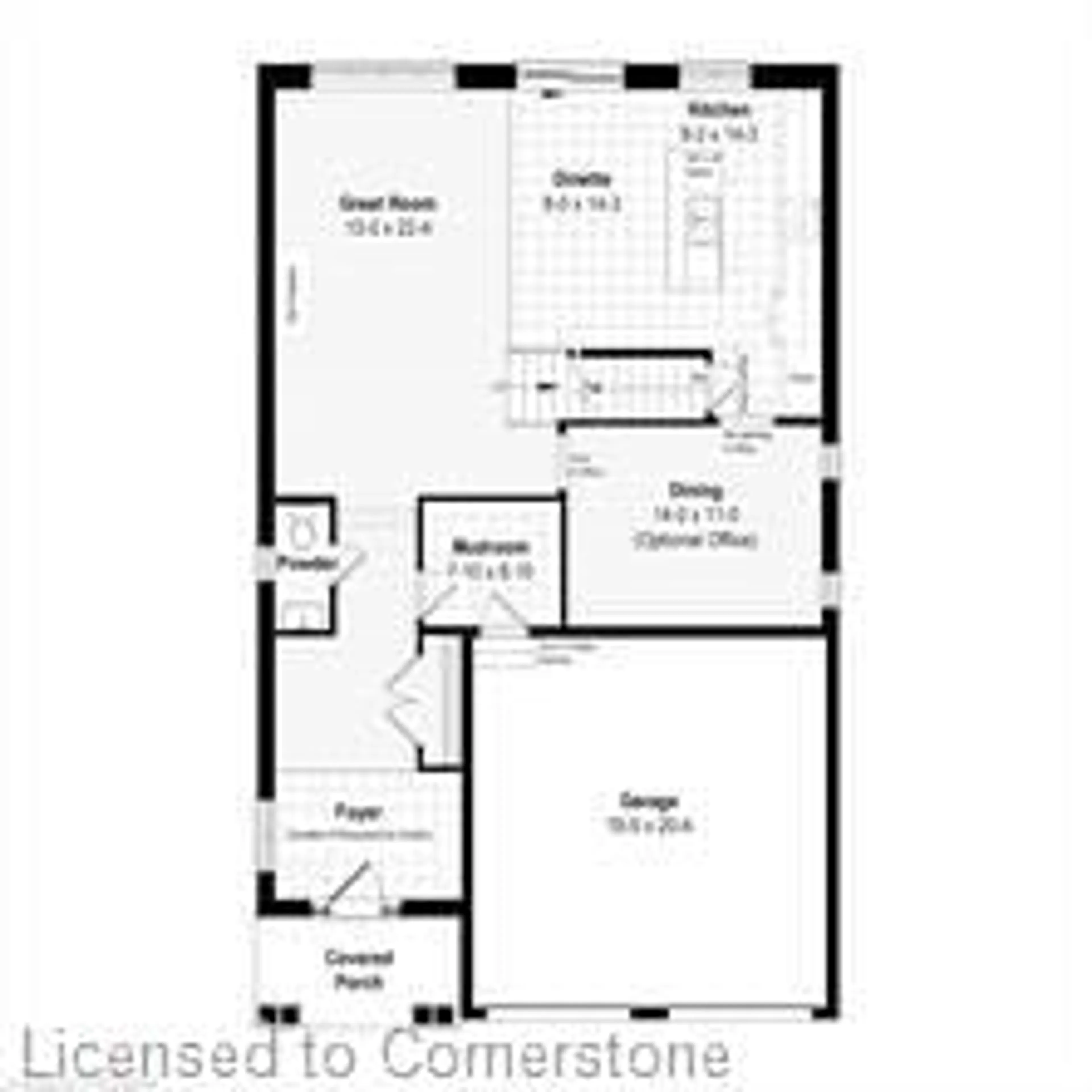 Floor plan for 543 Balsam Poplar St, Waterloo Ontario N2V 0H8