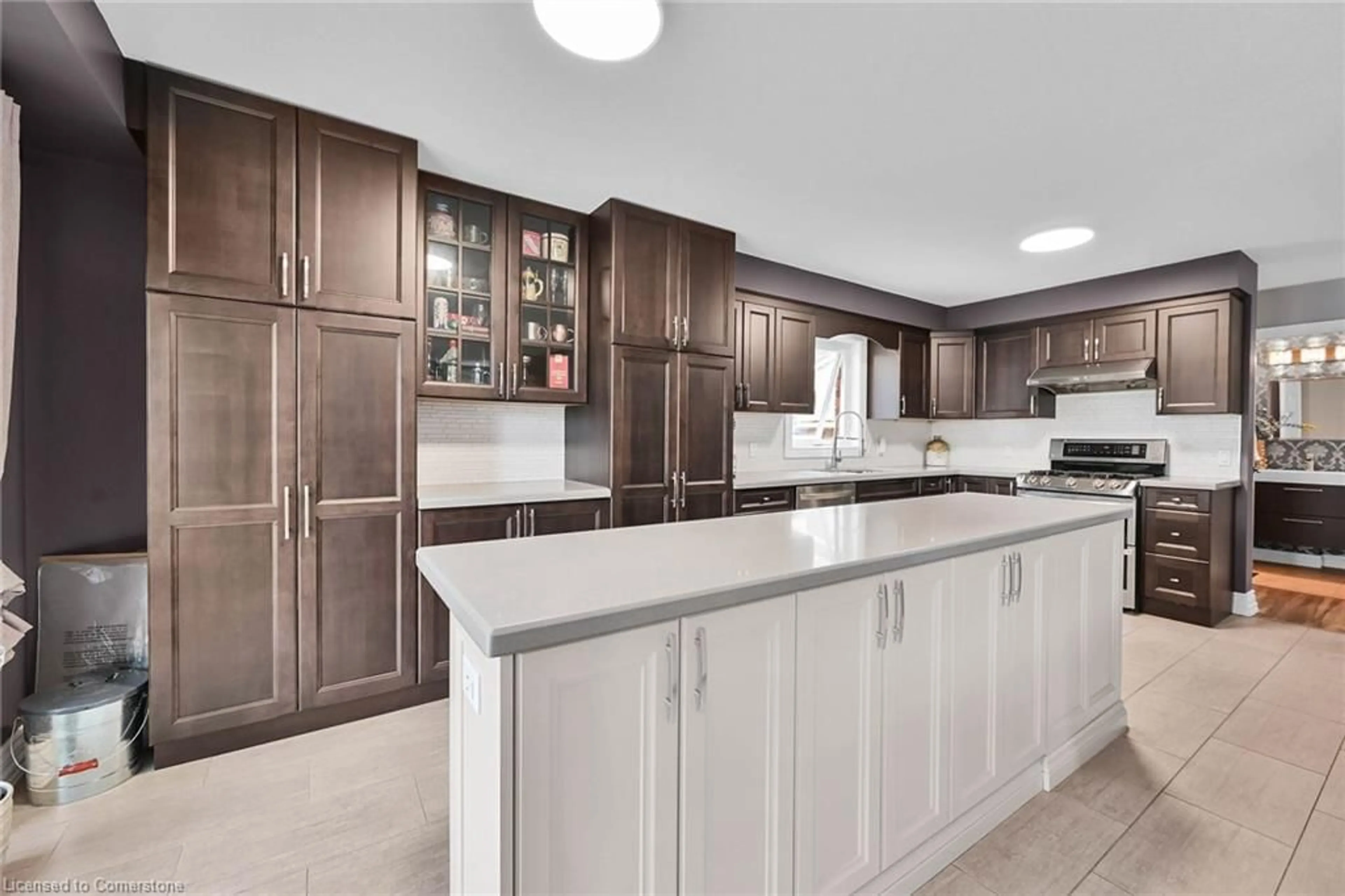 Open concept kitchen, ceramic/tile floor for 63 Edna Ave, Hamilton Ontario L0R 1P0