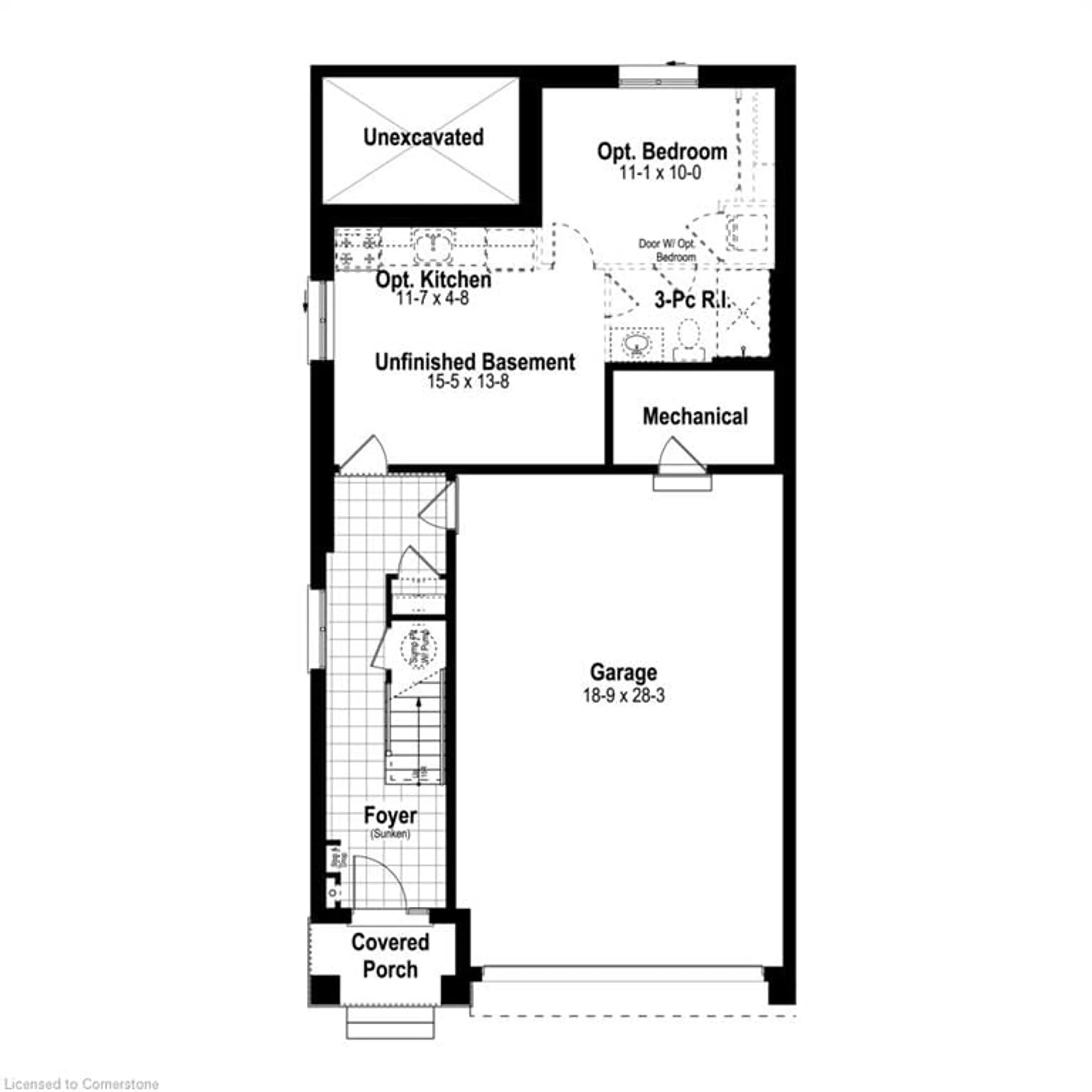 Floor plan for 723 Autumn Willow Dr, Waterloo Ontario N2V 0H8