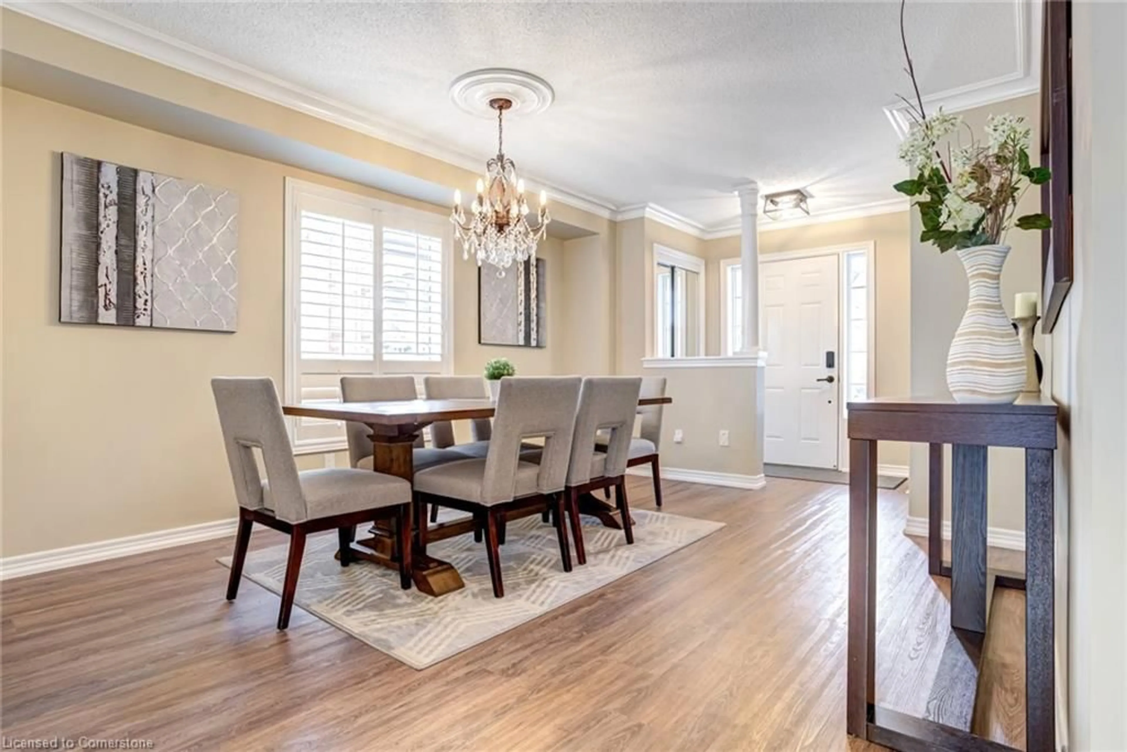 Dining room, wood/laminate floor for 175 Spring Creek Dr, Waterdown Ontario L0R 2H8