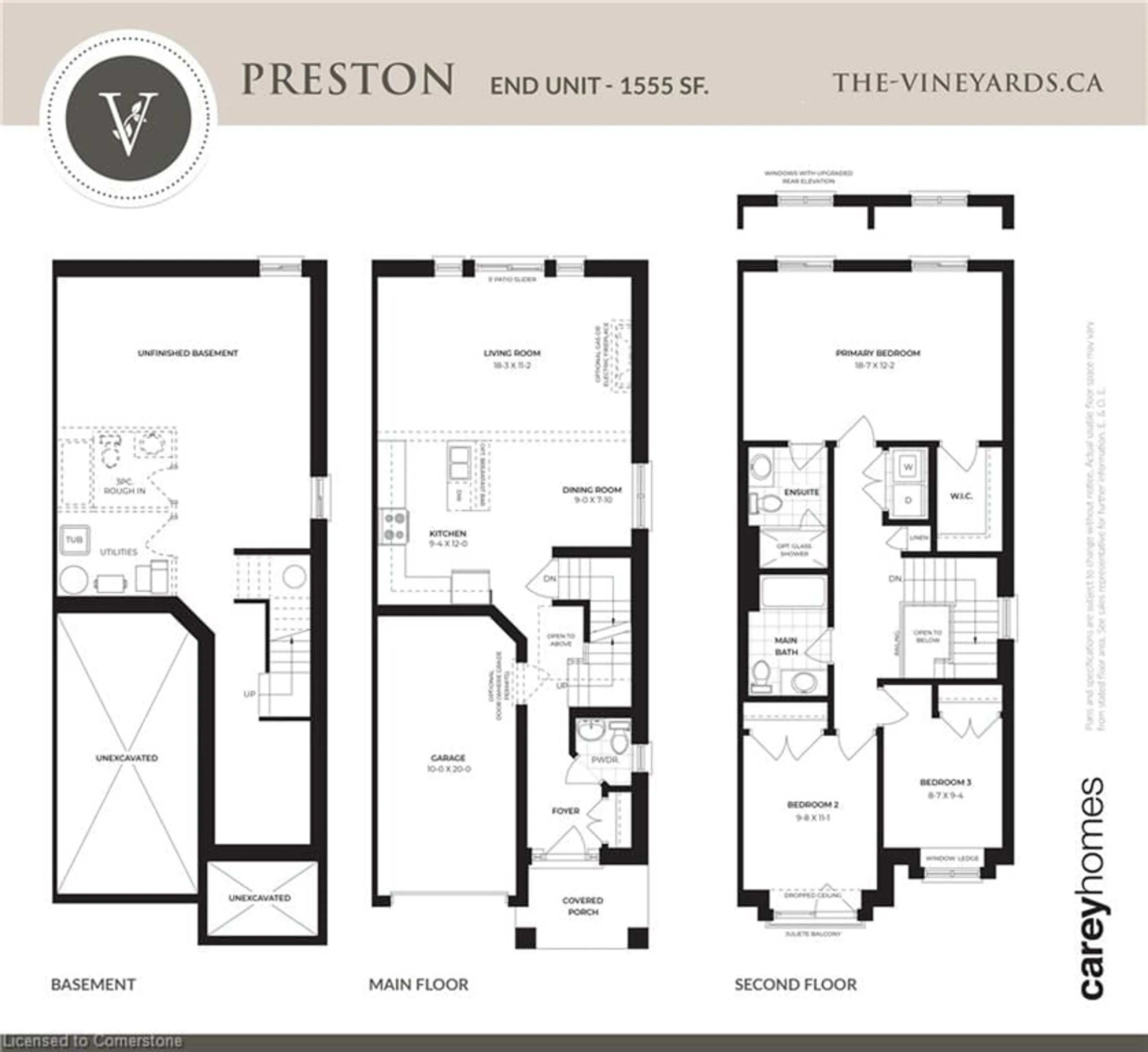 Floor plan for 143 Elgin St #LOT 63, Cambridge Ontario N1R 0E1