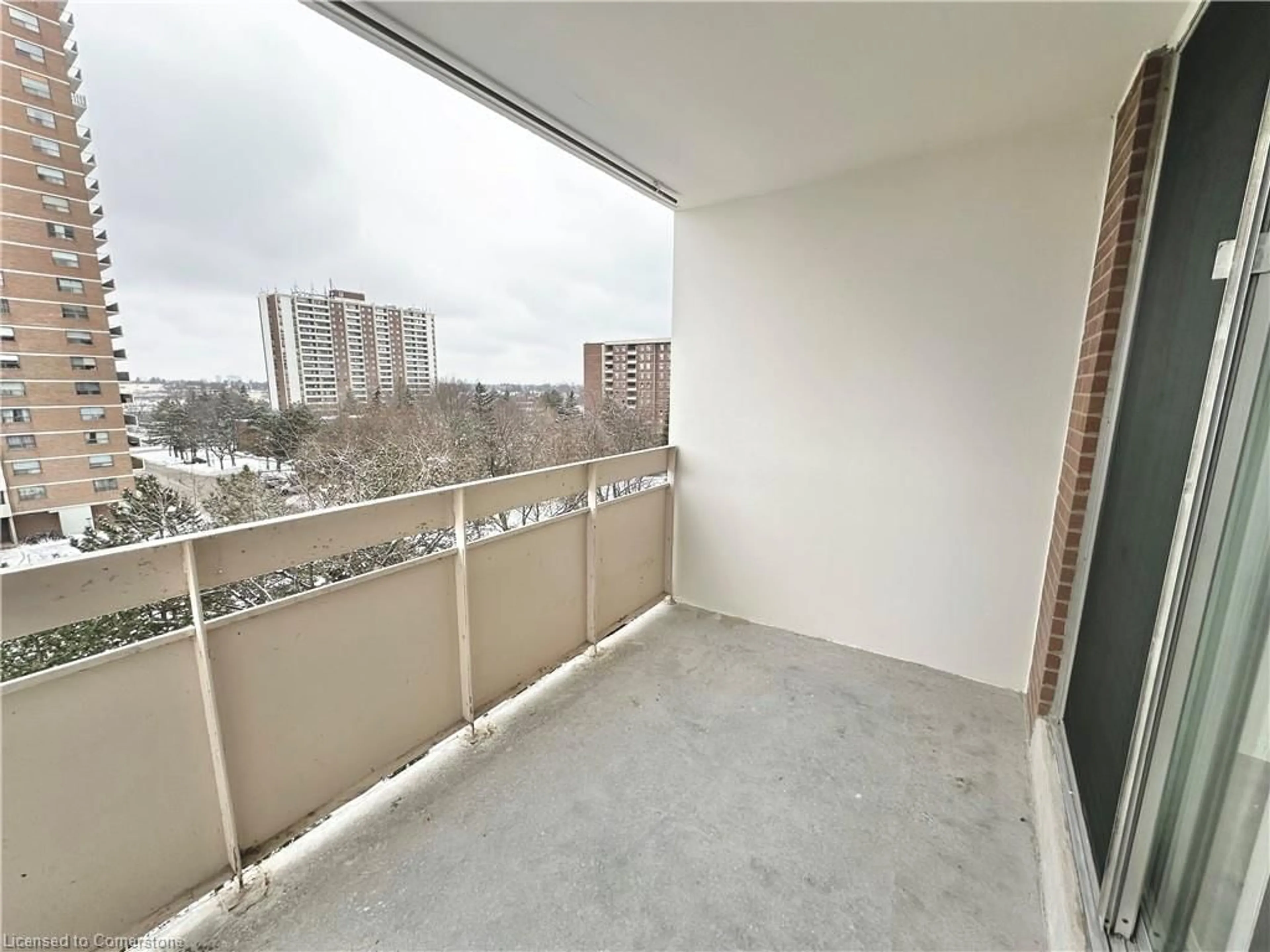 Balcony in the apartment, city buildings view from balcony for 205 Hilda Ave #704, Toronto Ontario M2M 4B1