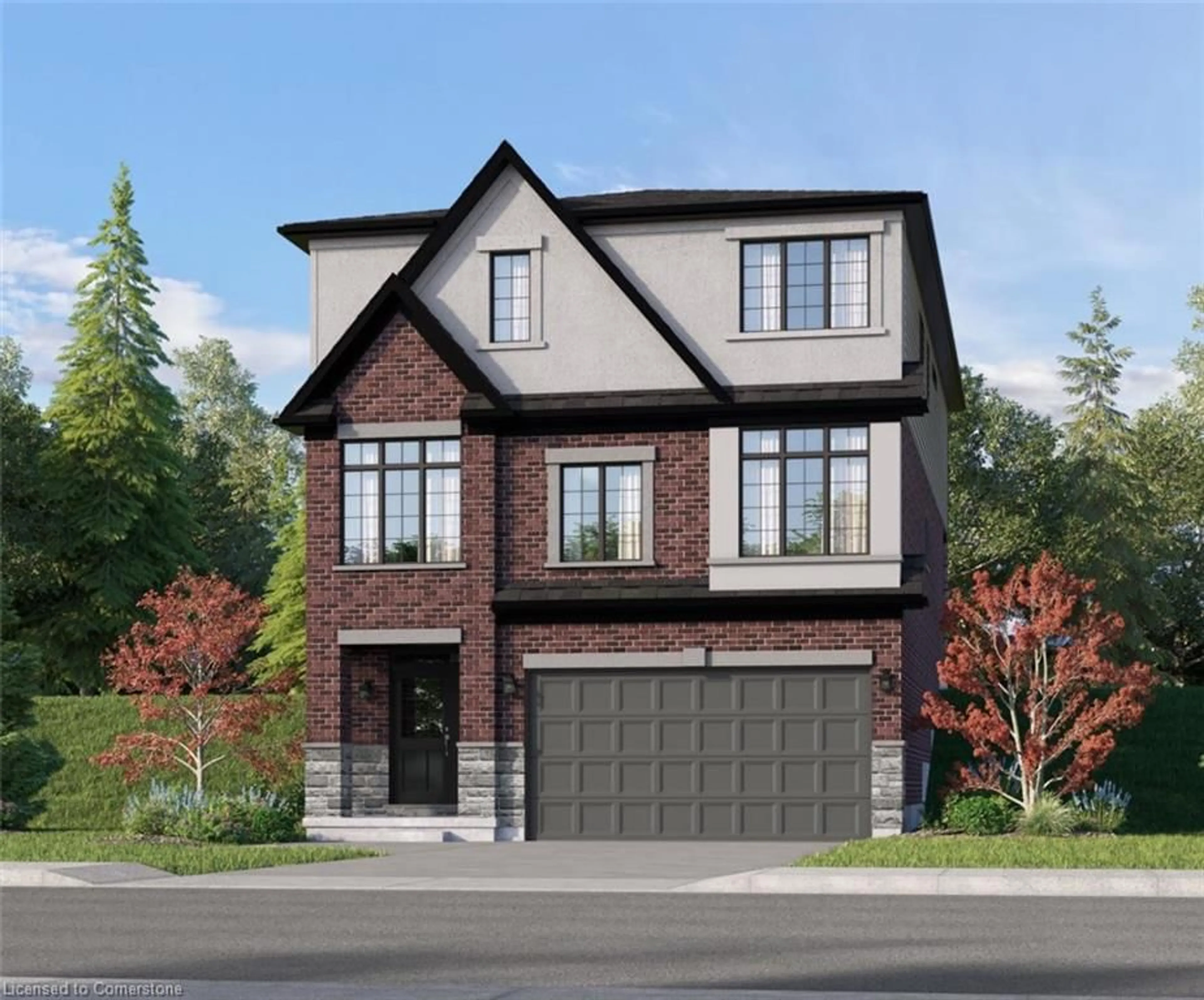 Home with brick exterior material, street for 733 Autumn Willow Dr, Waterloo Ontario N2V 0C3