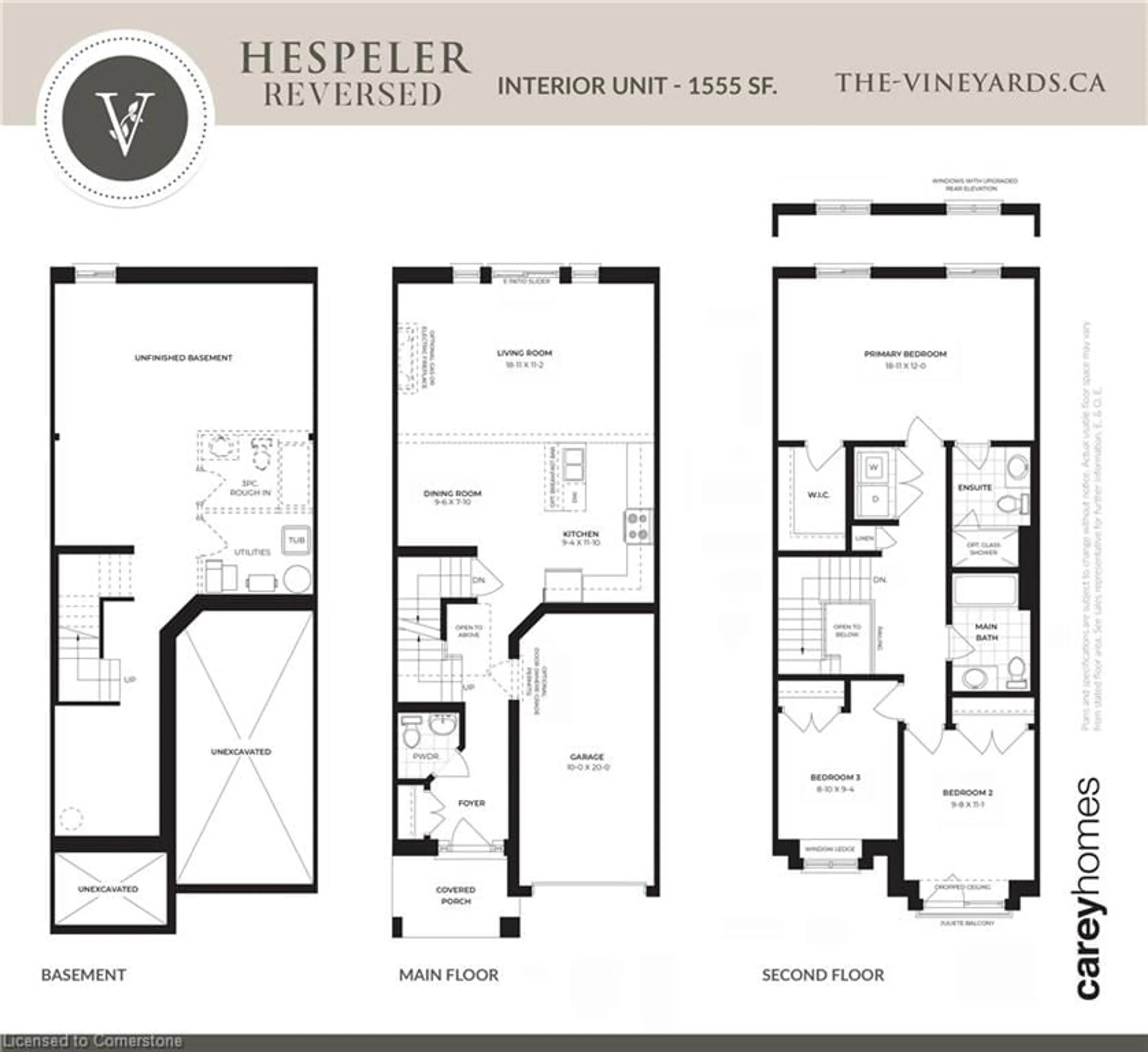 Floor plan for 143 Elgin St #LOT 67, Cambridge Ontario N1R 0E1