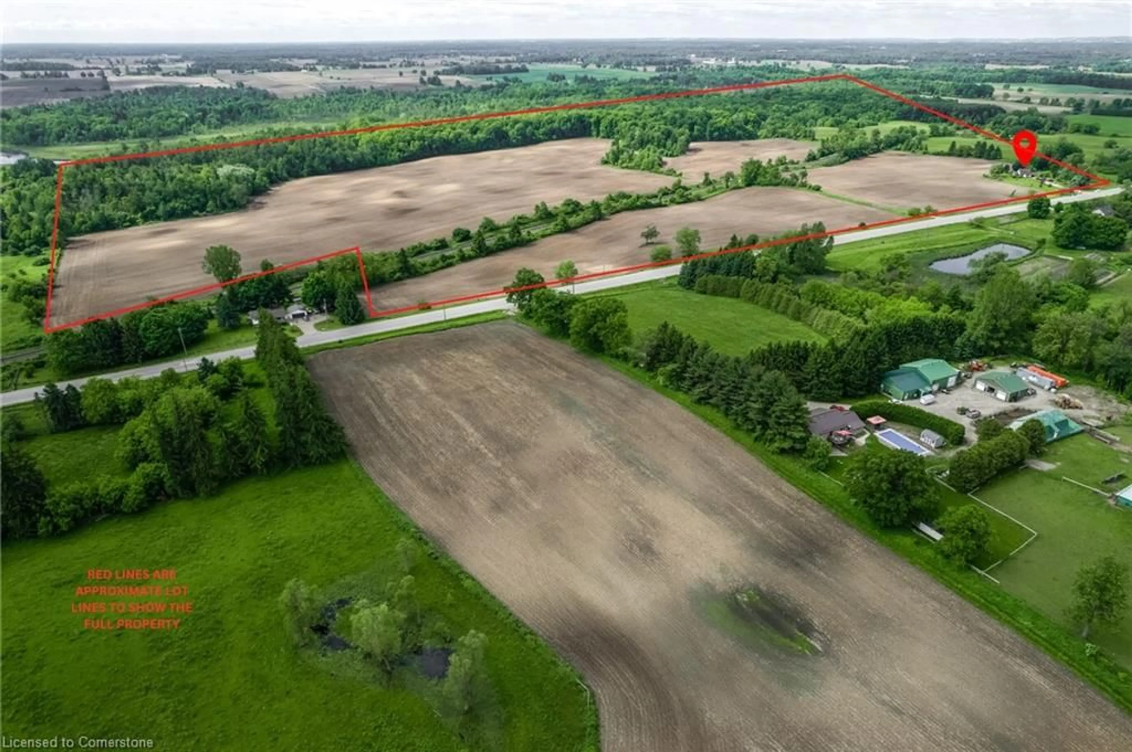 A pic from outside/outdoor area/front of a property/back of a property/a pic from drone, unknown for 806874 Oxford Road 29 Rd, Drumbo Ontario N0J 1G0