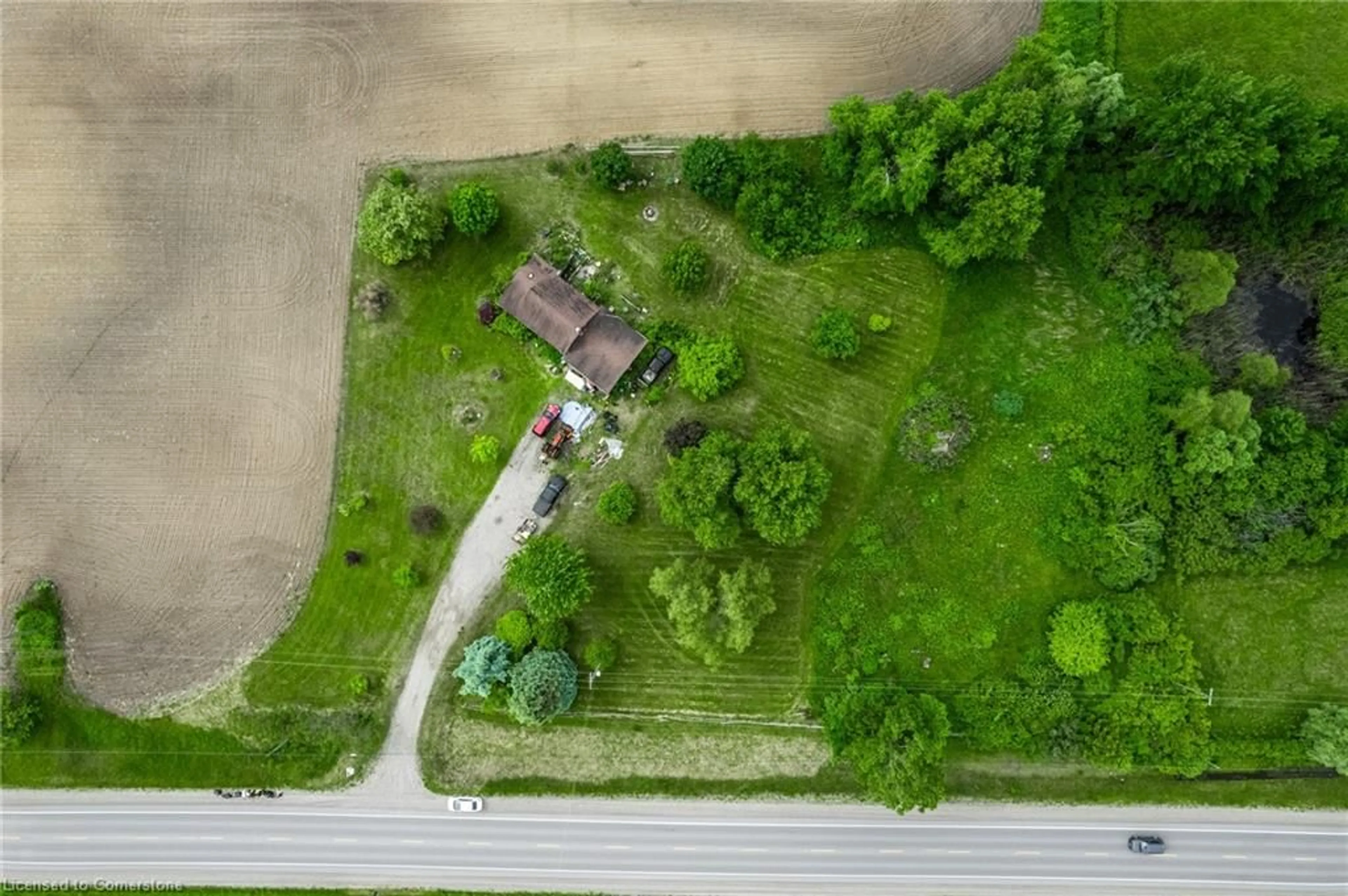 A pic from outside/outdoor area/front of a property/back of a property/a pic from drone, street for 806874 Oxford Road 29 Rd, Drumbo Ontario N0J 1G0