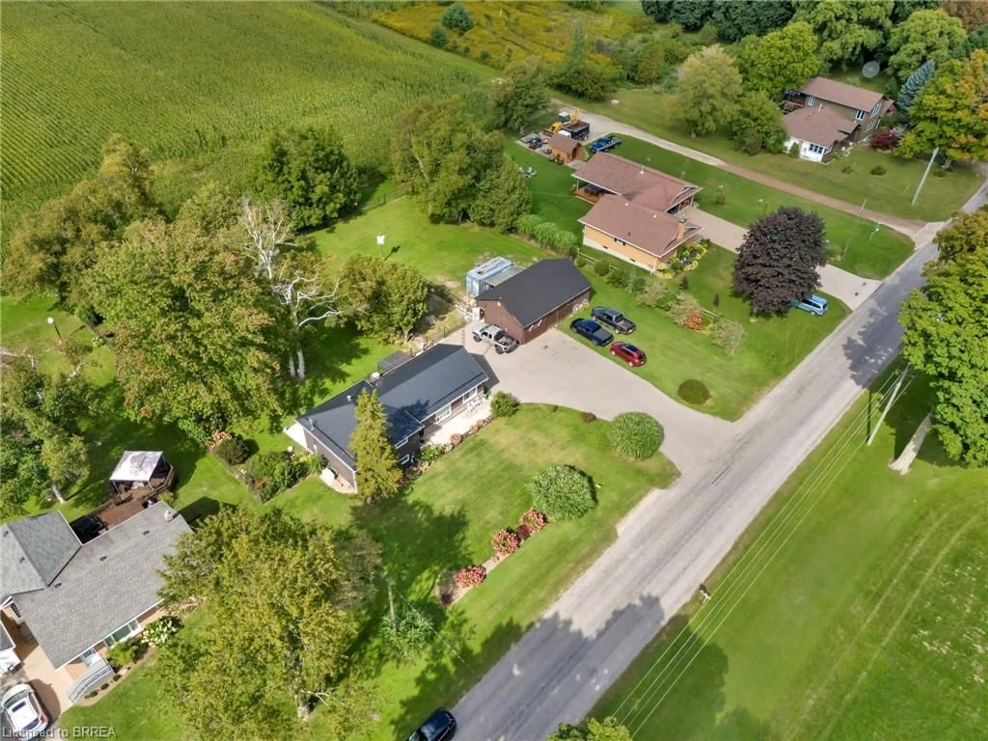 A pic from outside/outdoor area/front of a property/back of a property/a pic from drone, street for 1175 Concession Rd 12, Langton Ontario N0E 1P0