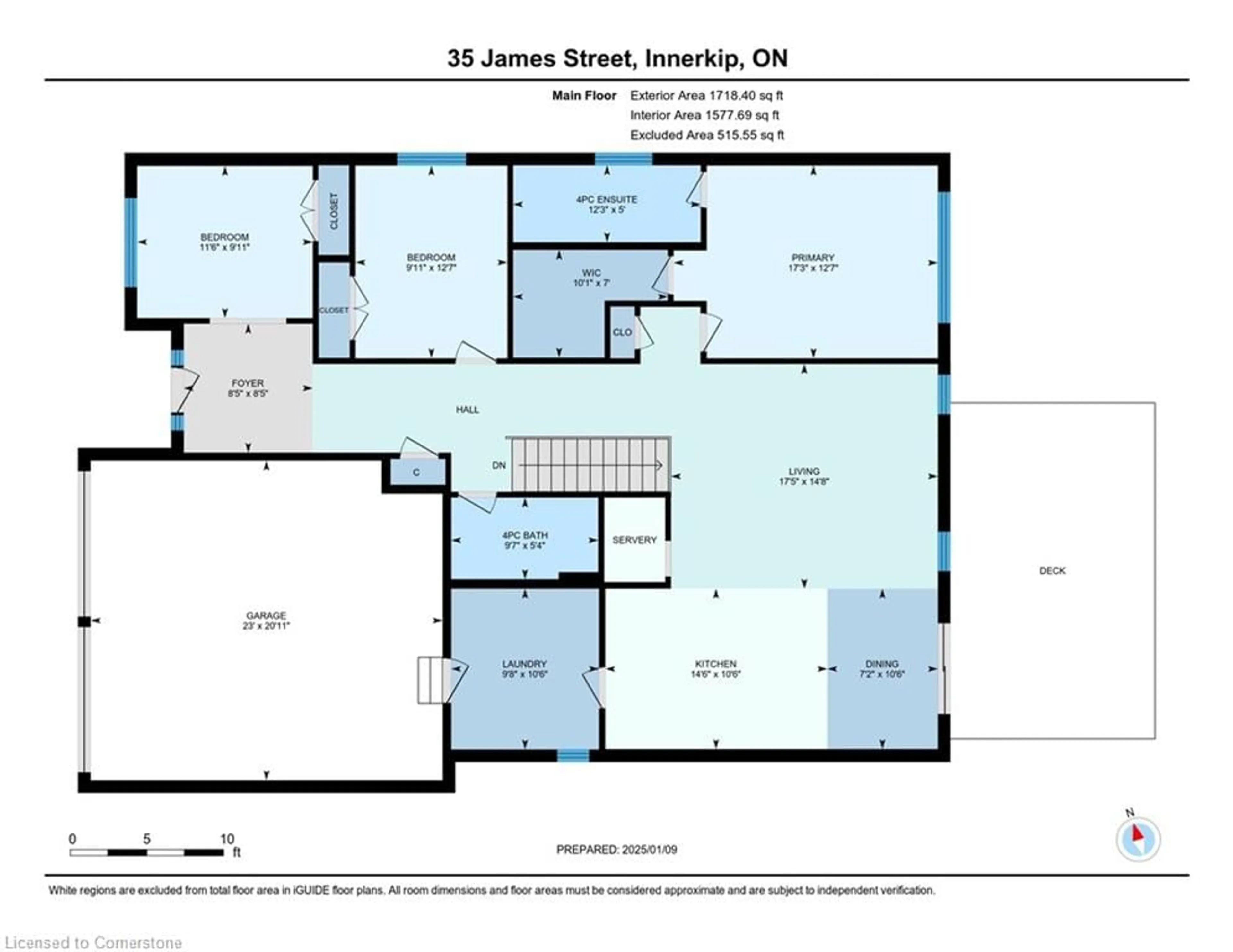 Floor plan for 35 James St, Innerkip Ontario N0J 1M0