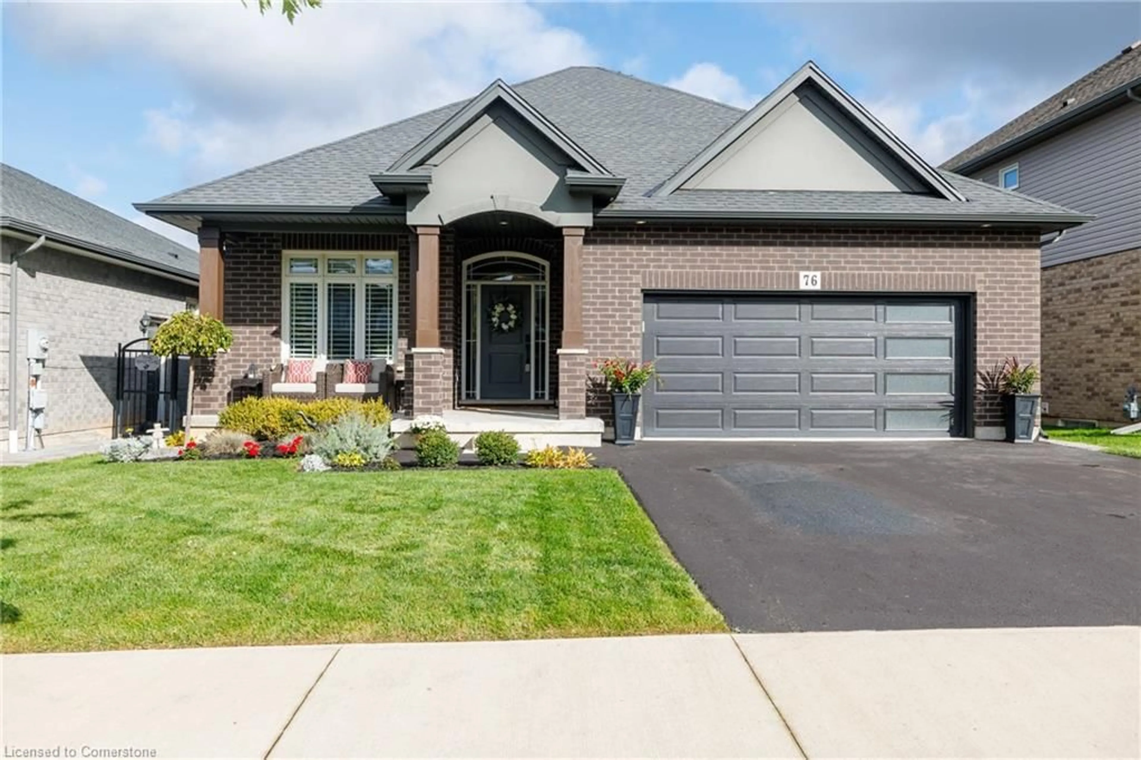 Home with brick exterior material, street for 76 Bergenstein Cres, Fonthill Ontario L0S 1E6