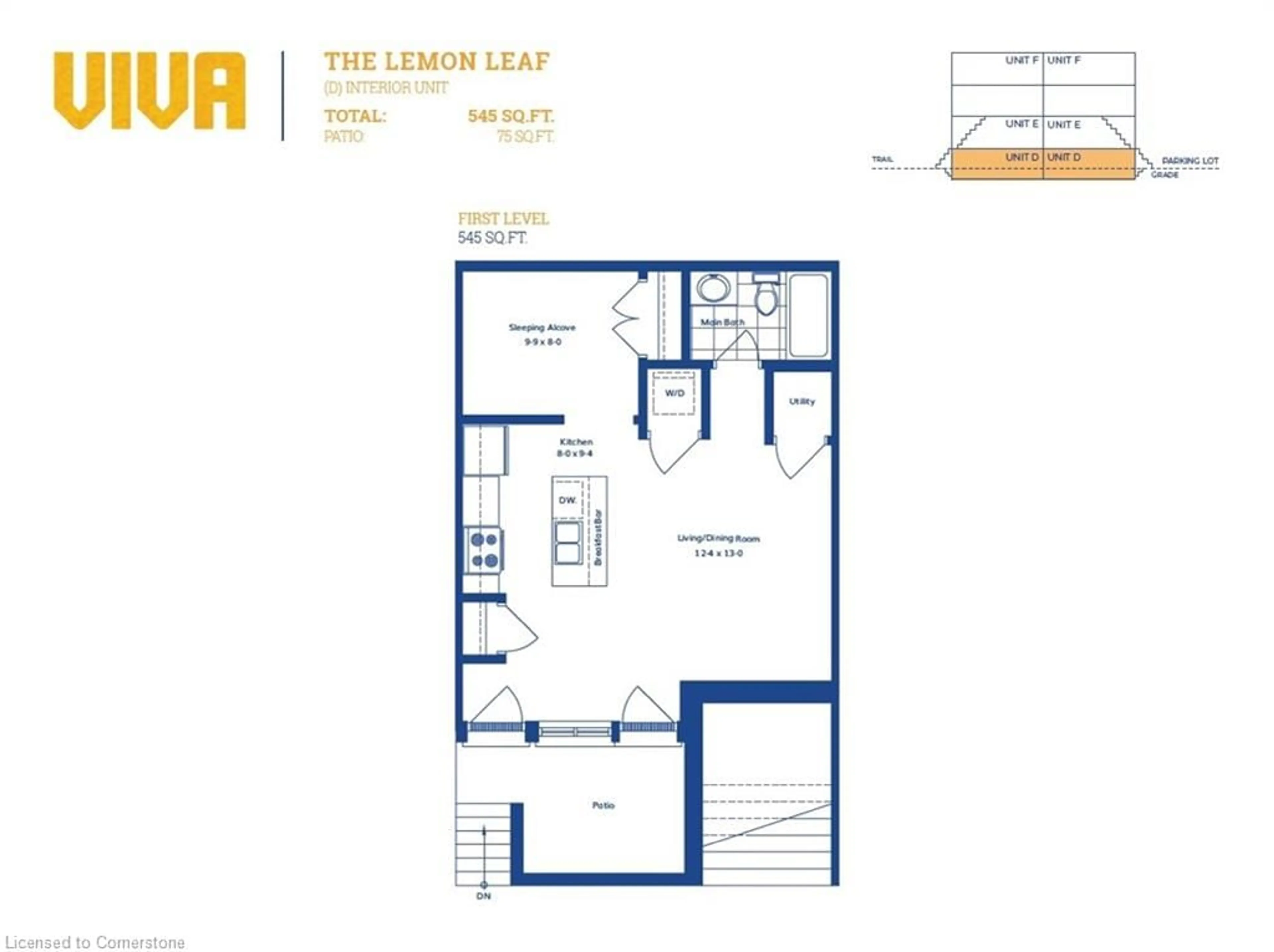 Floor plan for 31 Mill St #81, Kitchener Ontario N2G 2Y2