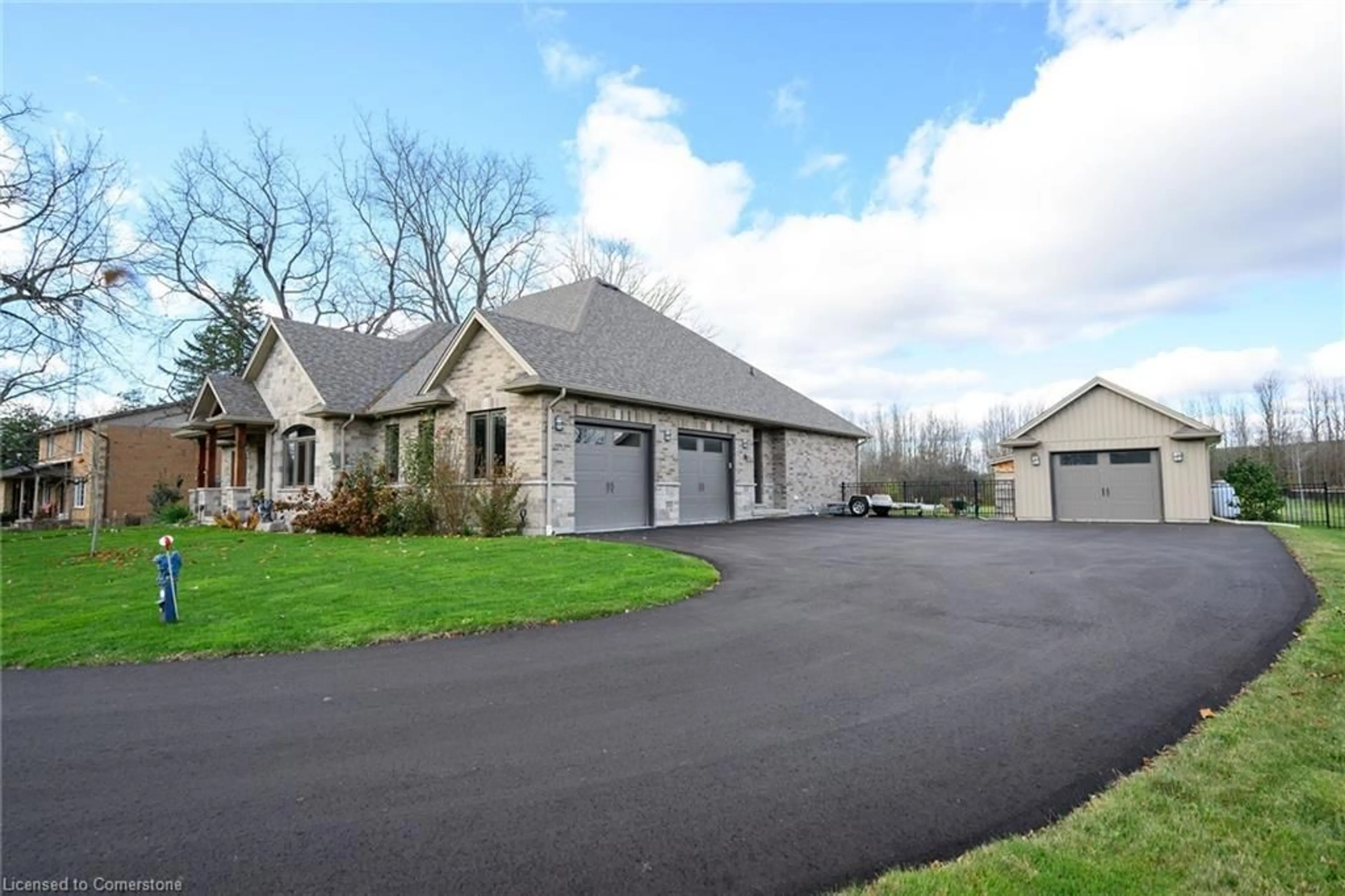 A pic from outside/outdoor area/front of a property/back of a property/a pic from drone, street for 1897 Concession 8 Rd, Hamilton Ontario N1R 5S2