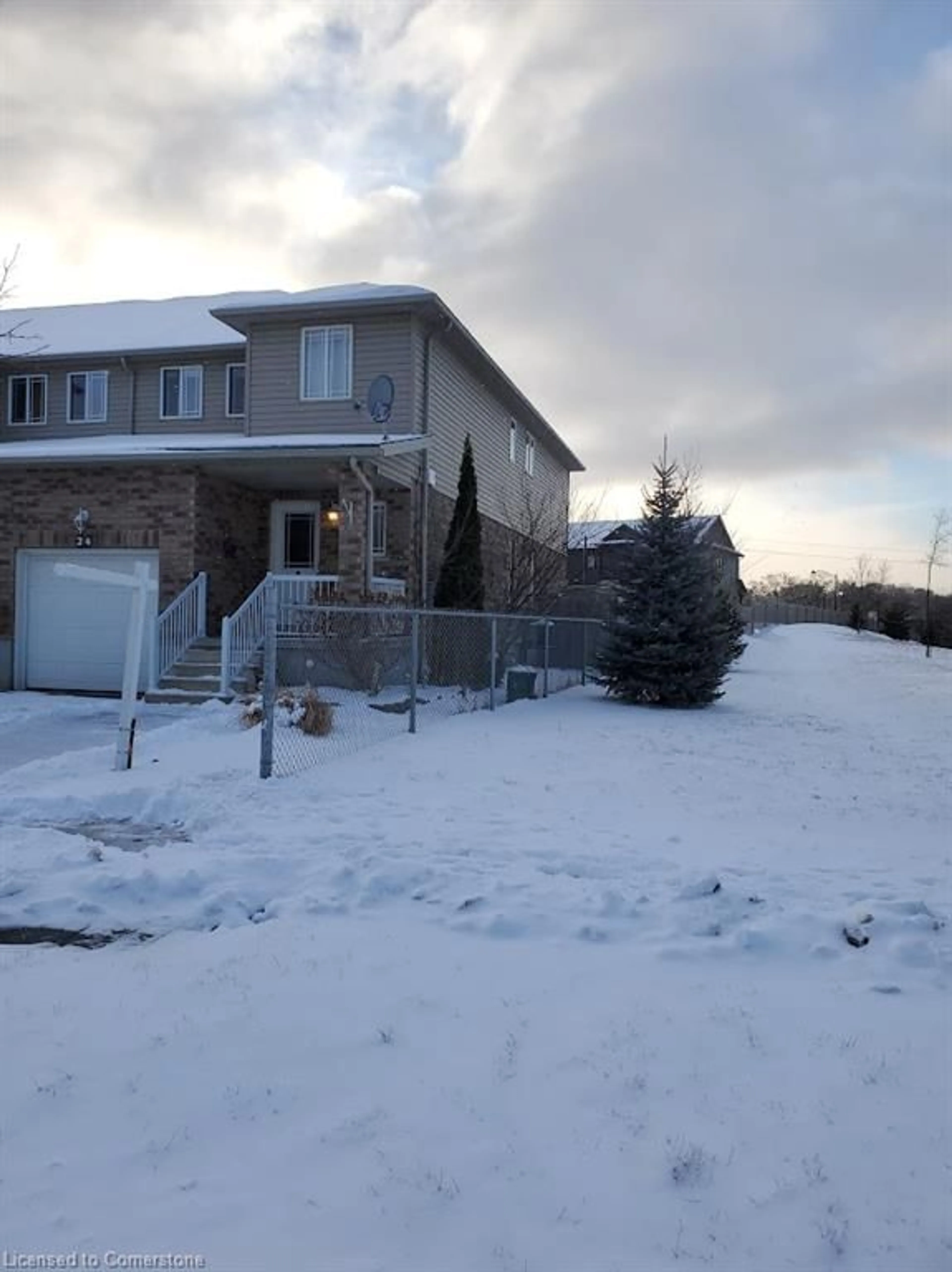 A pic from outside/outdoor area/front of a property/back of a property/a pic from drone, mountain view for 24 Birkinshaw Rd, Cambridge Ontario N1R 2Z7