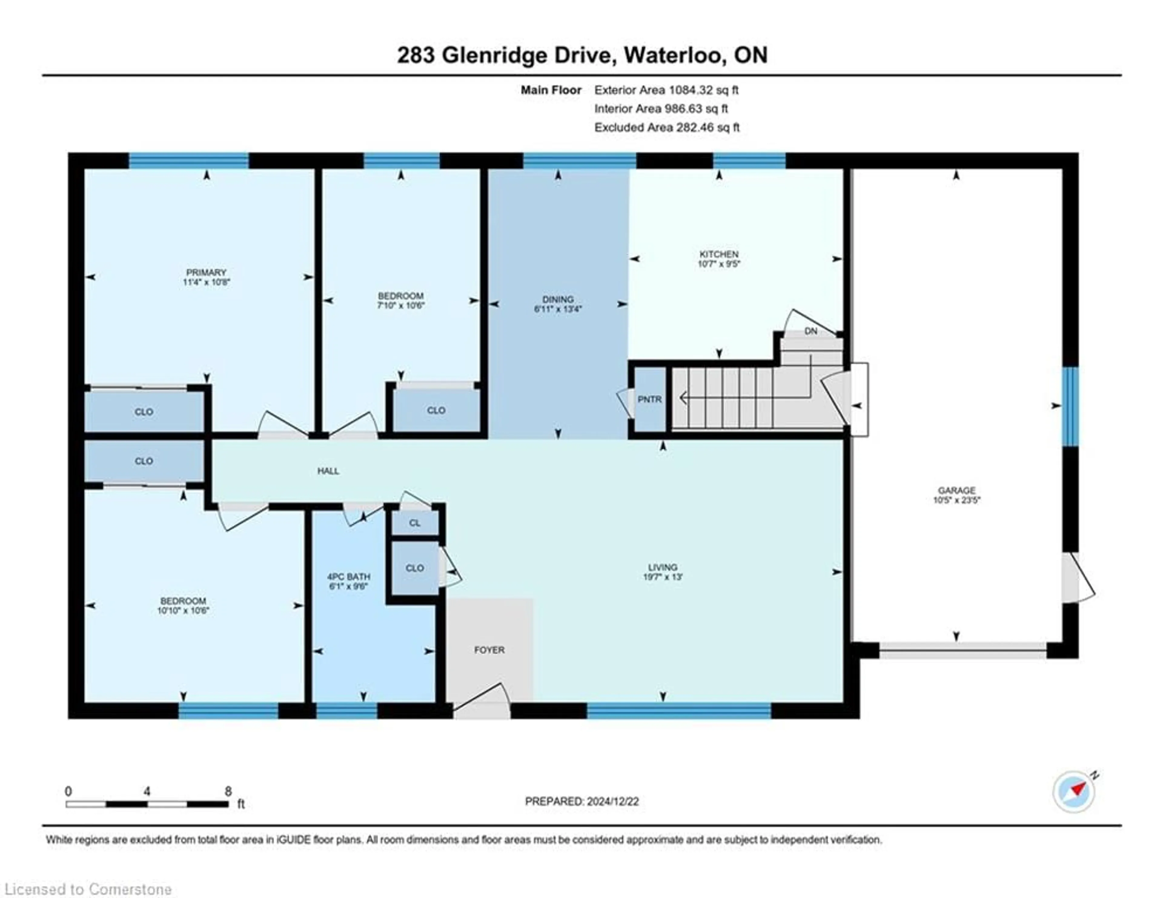 Floor plan for 283 Glenridge Dr, Waterloo Ontario N2J 3W6