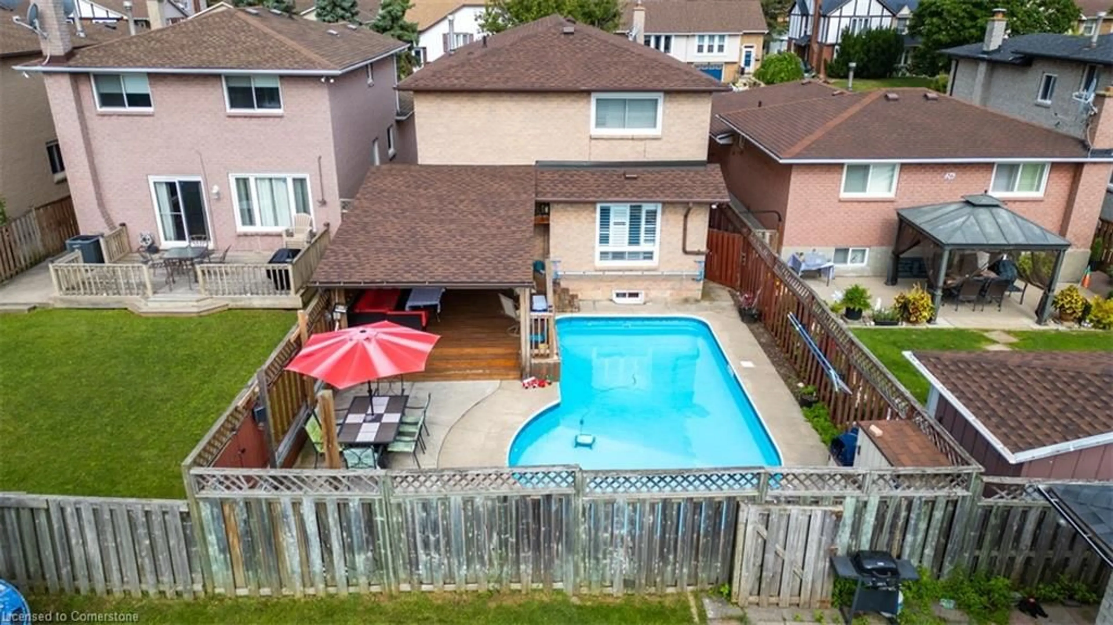 A pic from outside/outdoor area/front of a property/back of a property/a pic from drone, street for 24 Spartan Ave, Stoney Creek Ontario L8E 4M7