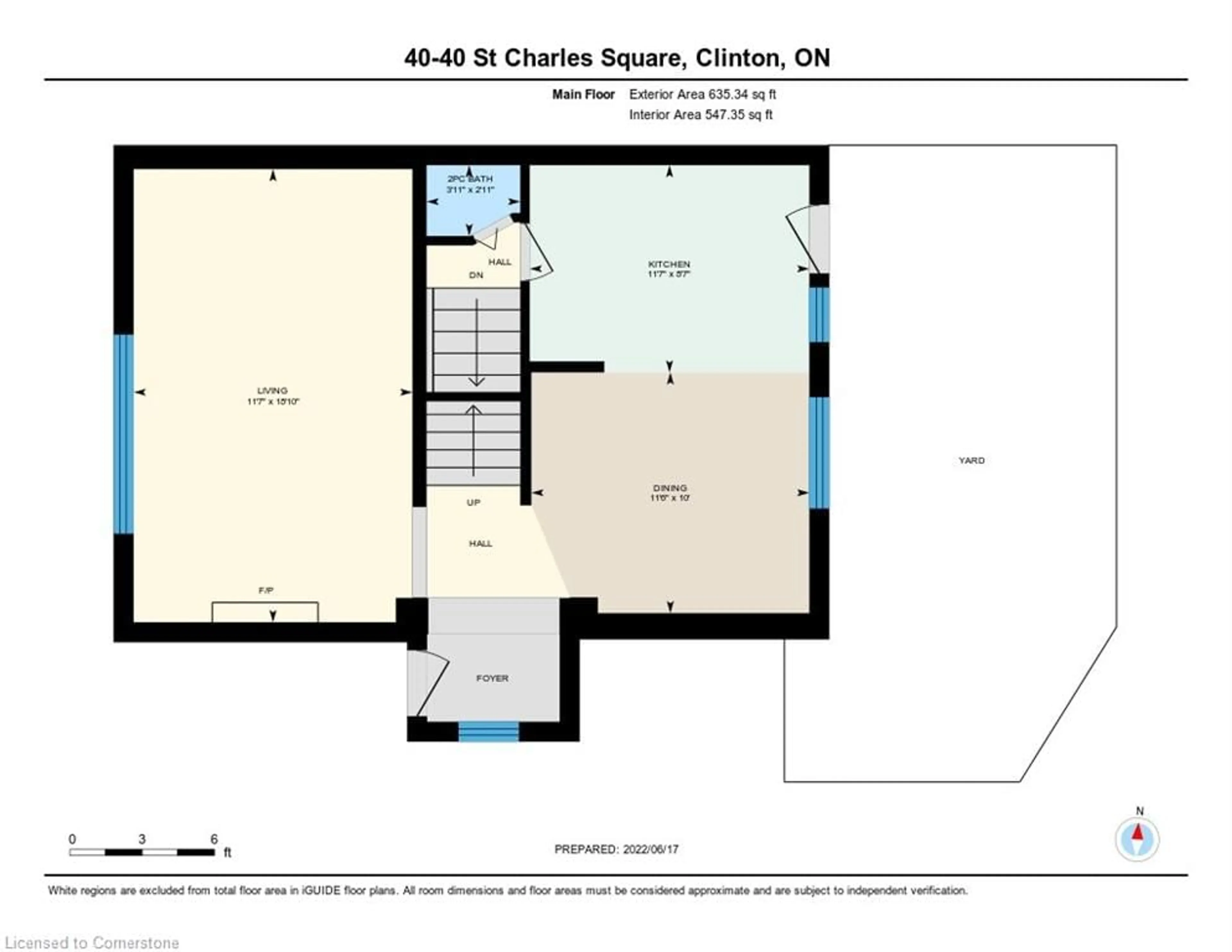 Floor plan for 40 St Charles St #40, Vanastra Ontario N0M 1L0