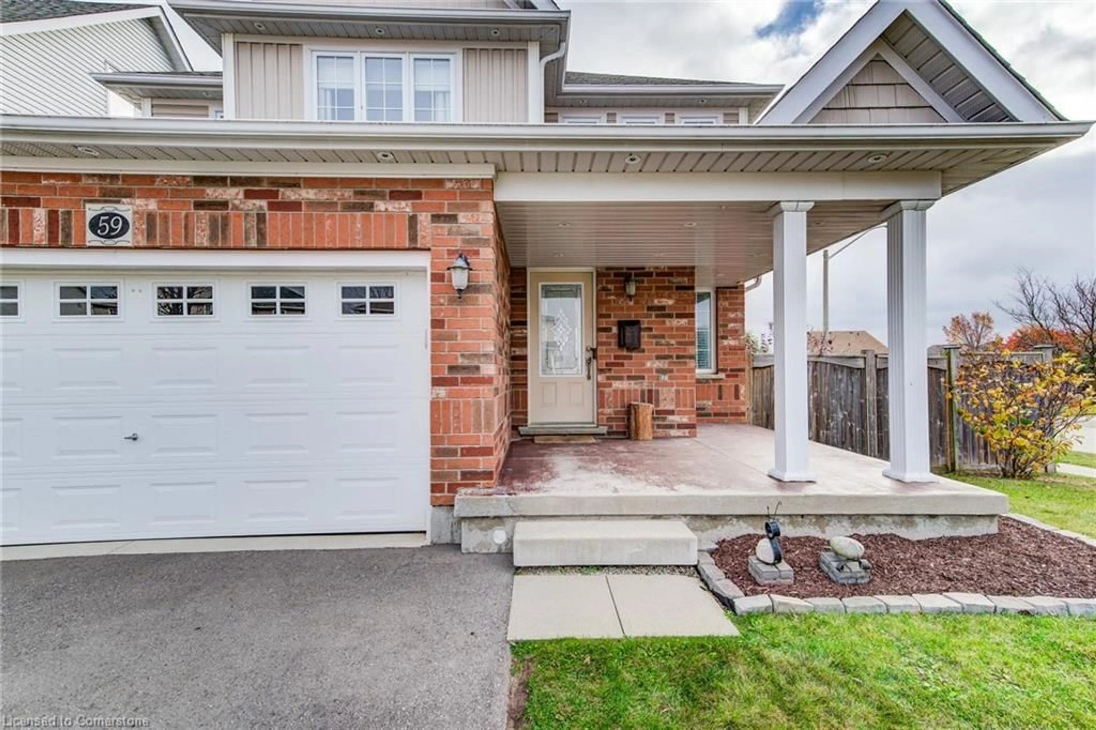 Home with brick exterior material, street for 59 Poffenroth Path, Elmira Ontario N3B 3P5