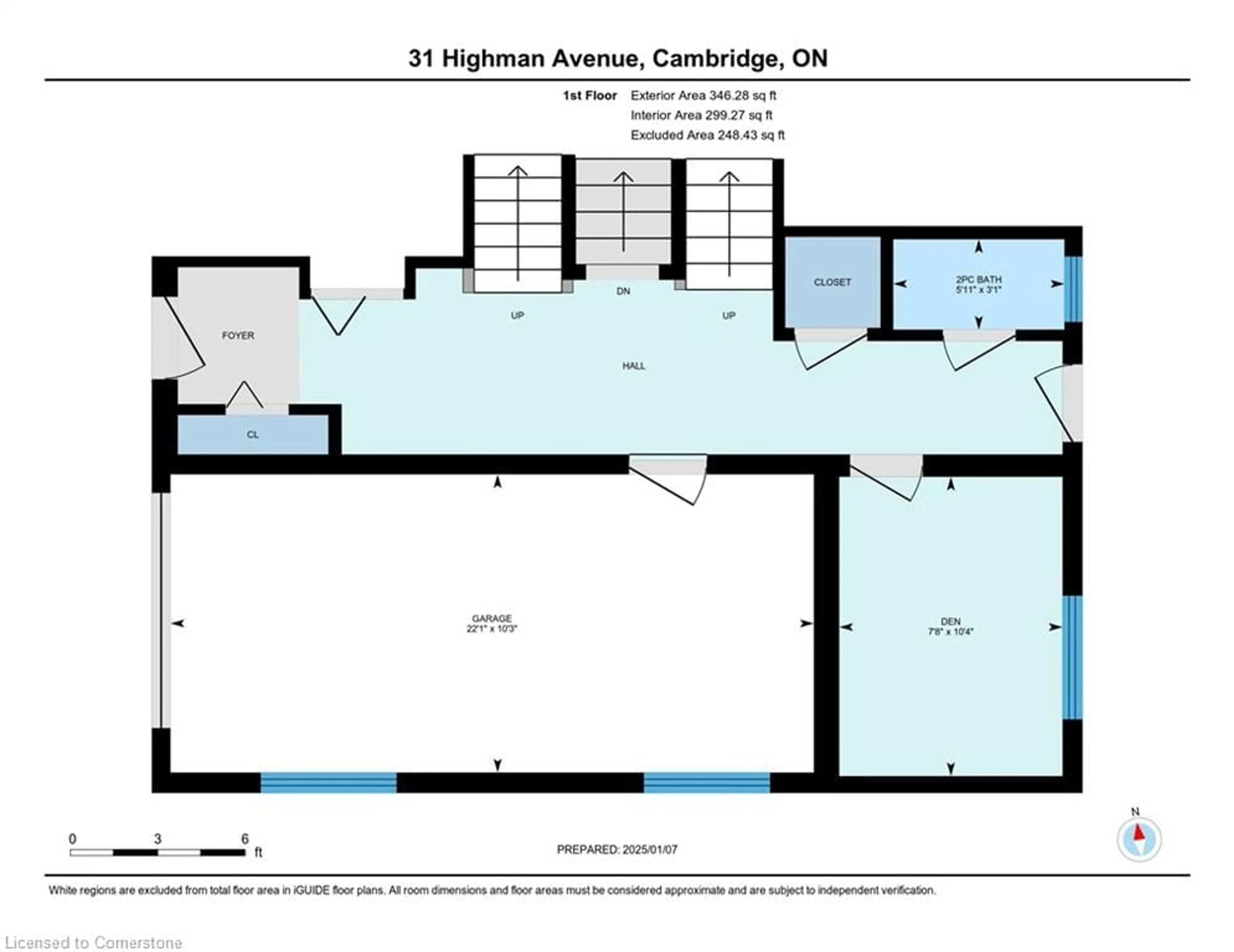 Floor plan for 31 Highman Ave, Cambridge Ontario N1R 3L8