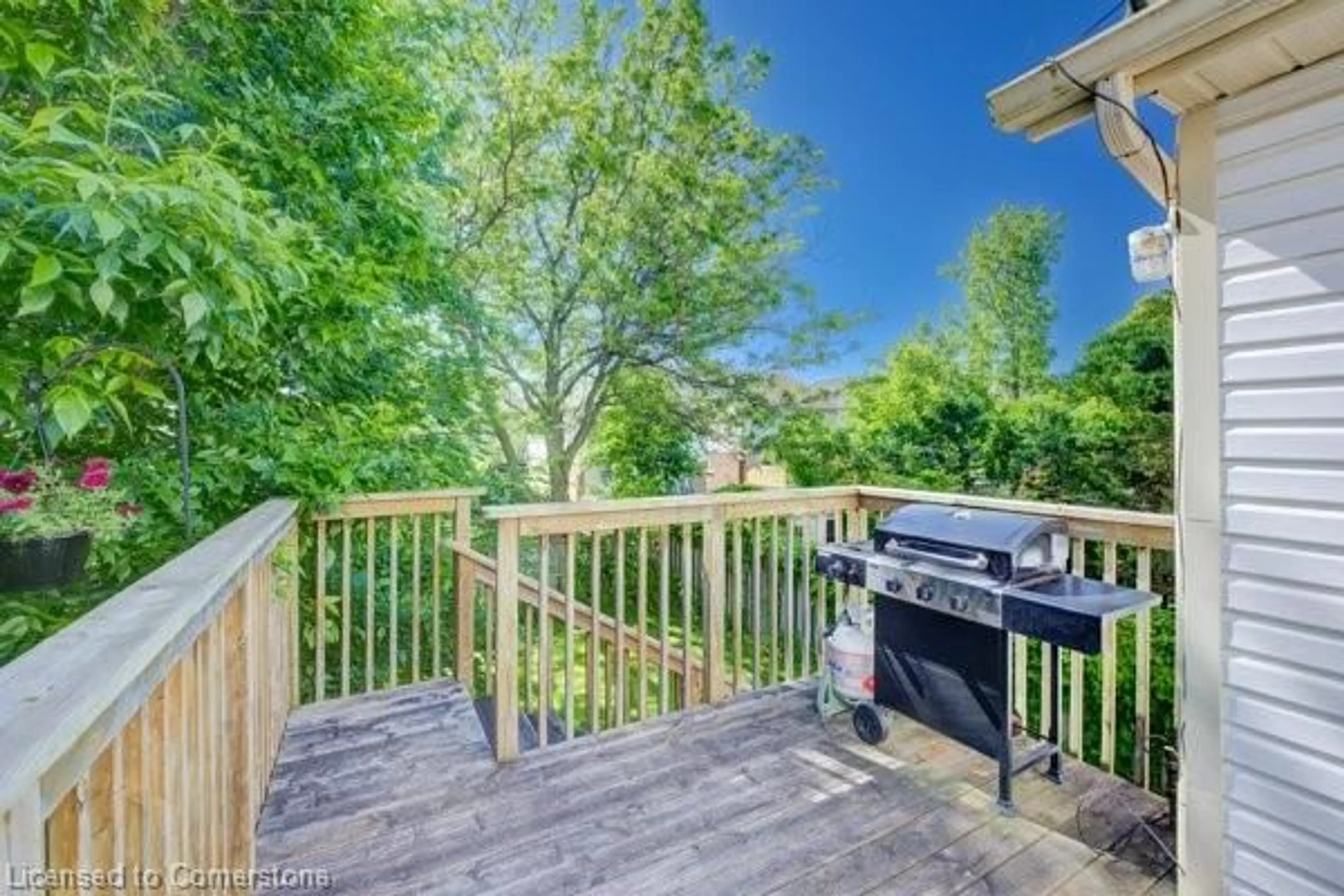 Patio, forest/trees view for 148 Cavelletti Crt, Waterloo Ontario N2K 3X3