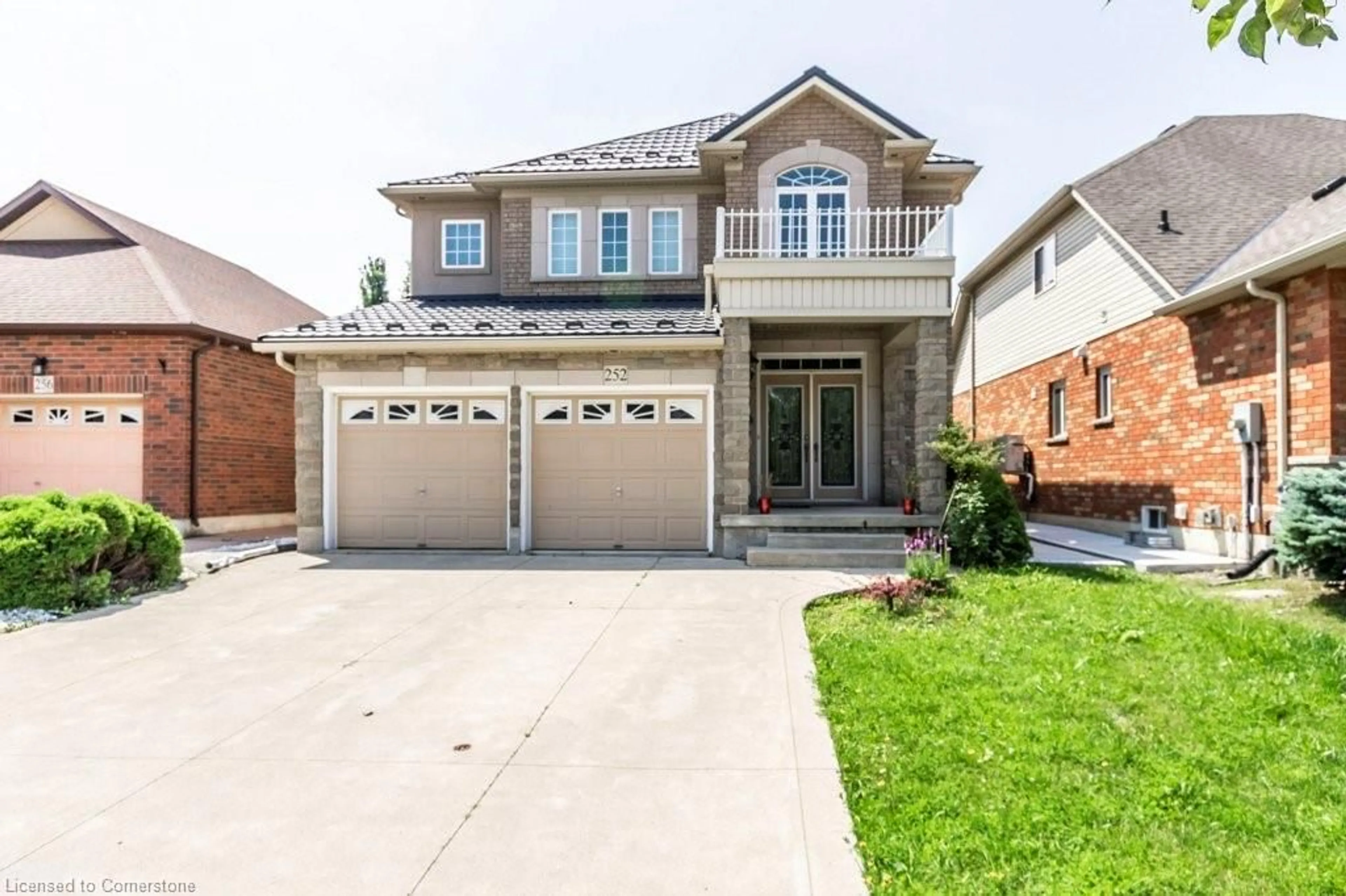 Home with brick exterior material, street for 252 Thorner Dr, Hamilton Ontario L8V 2M7