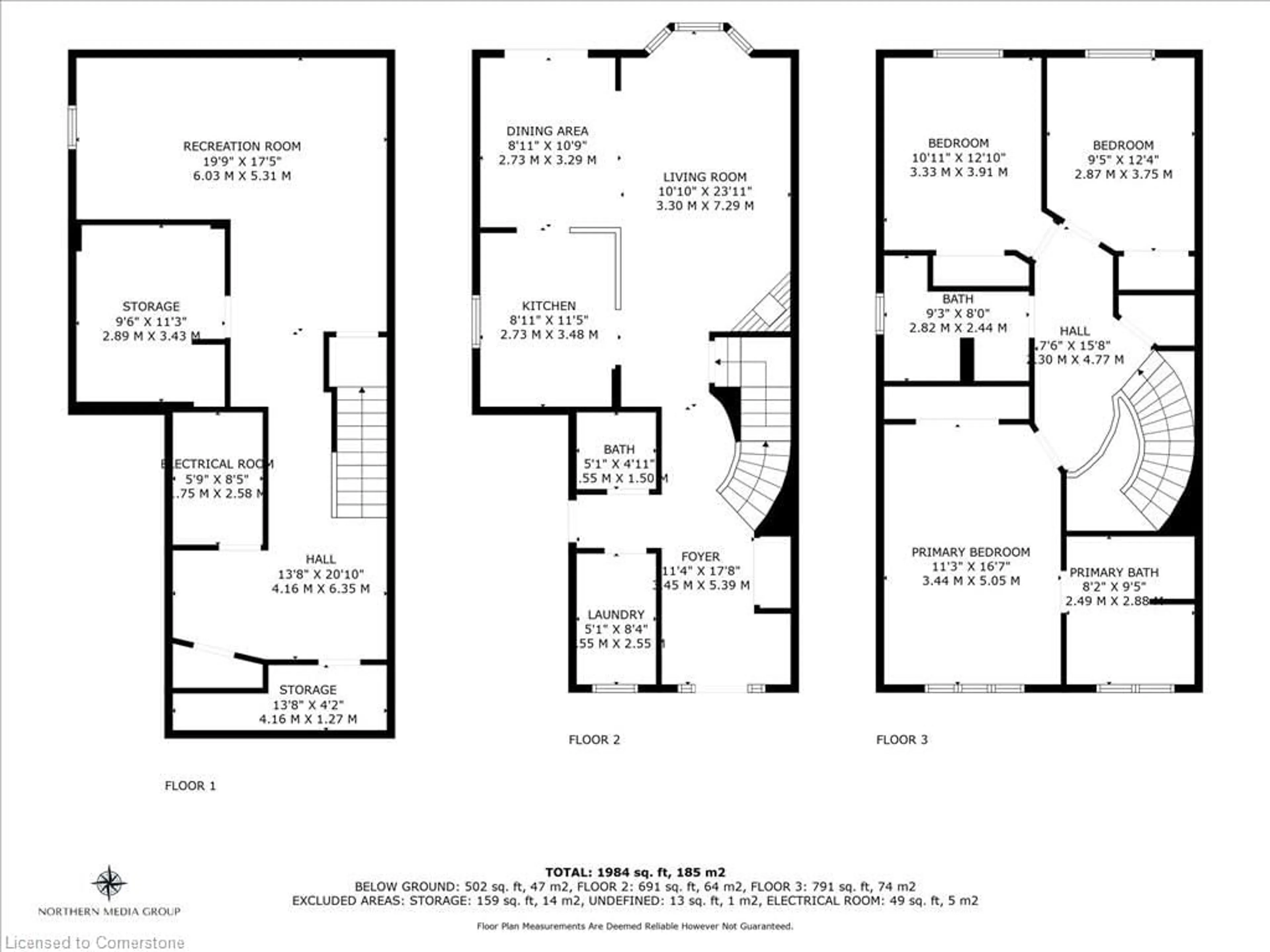 Floor plan for 84 Chelsea Cres, Stoney Creek Ontario L8E 5R8