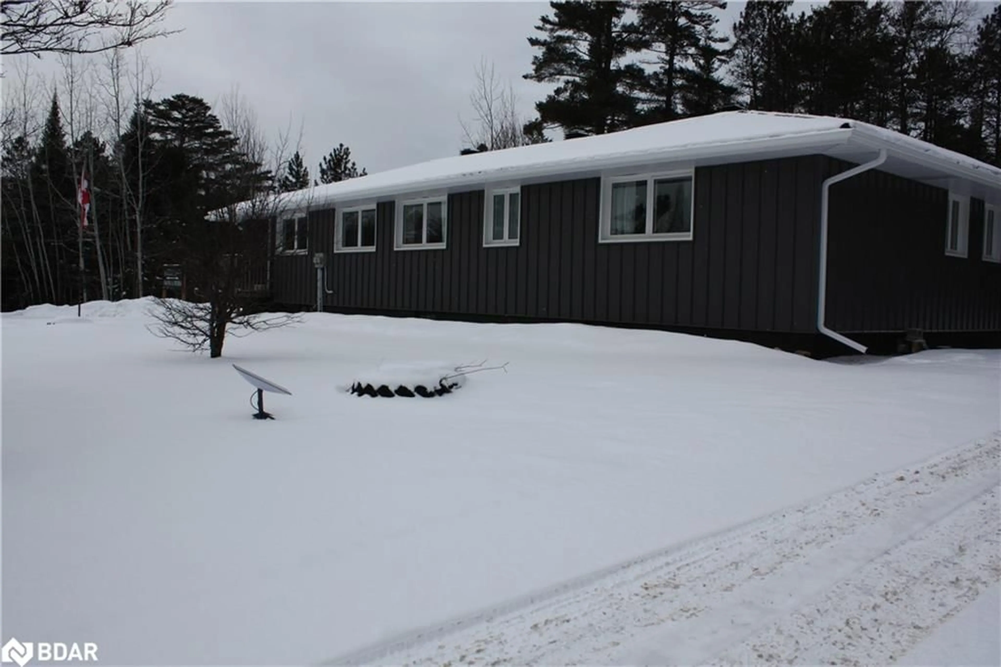 A pic from outside/outdoor area/front of a property/back of a property/a pic from drone, building for 8855 Highway 17 East Hwy, Nipissing Ontario P0H 1V0