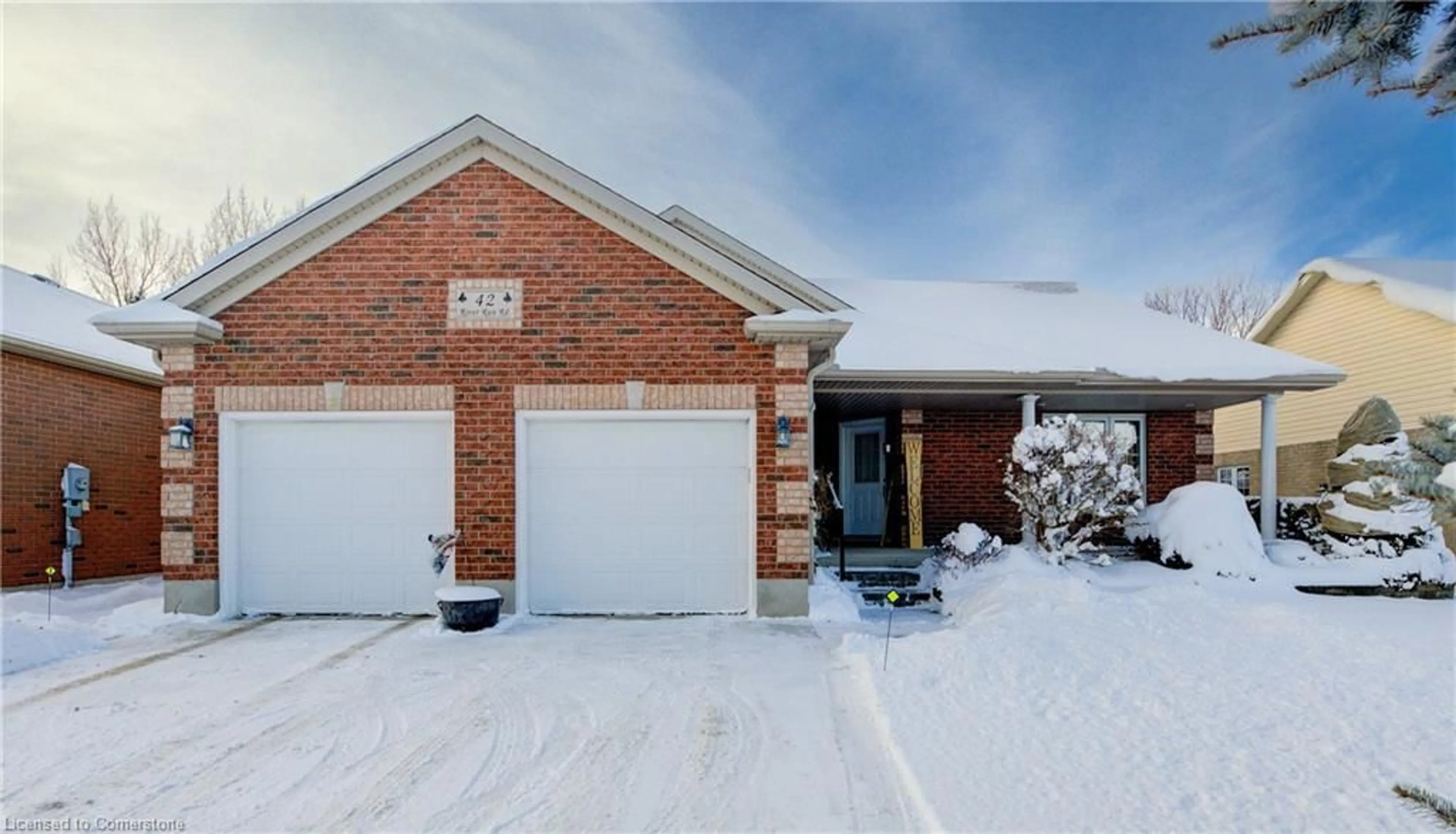 Home with brick exterior material, street for 42 River Run Rd, Drayton Ontario N0G 1P0