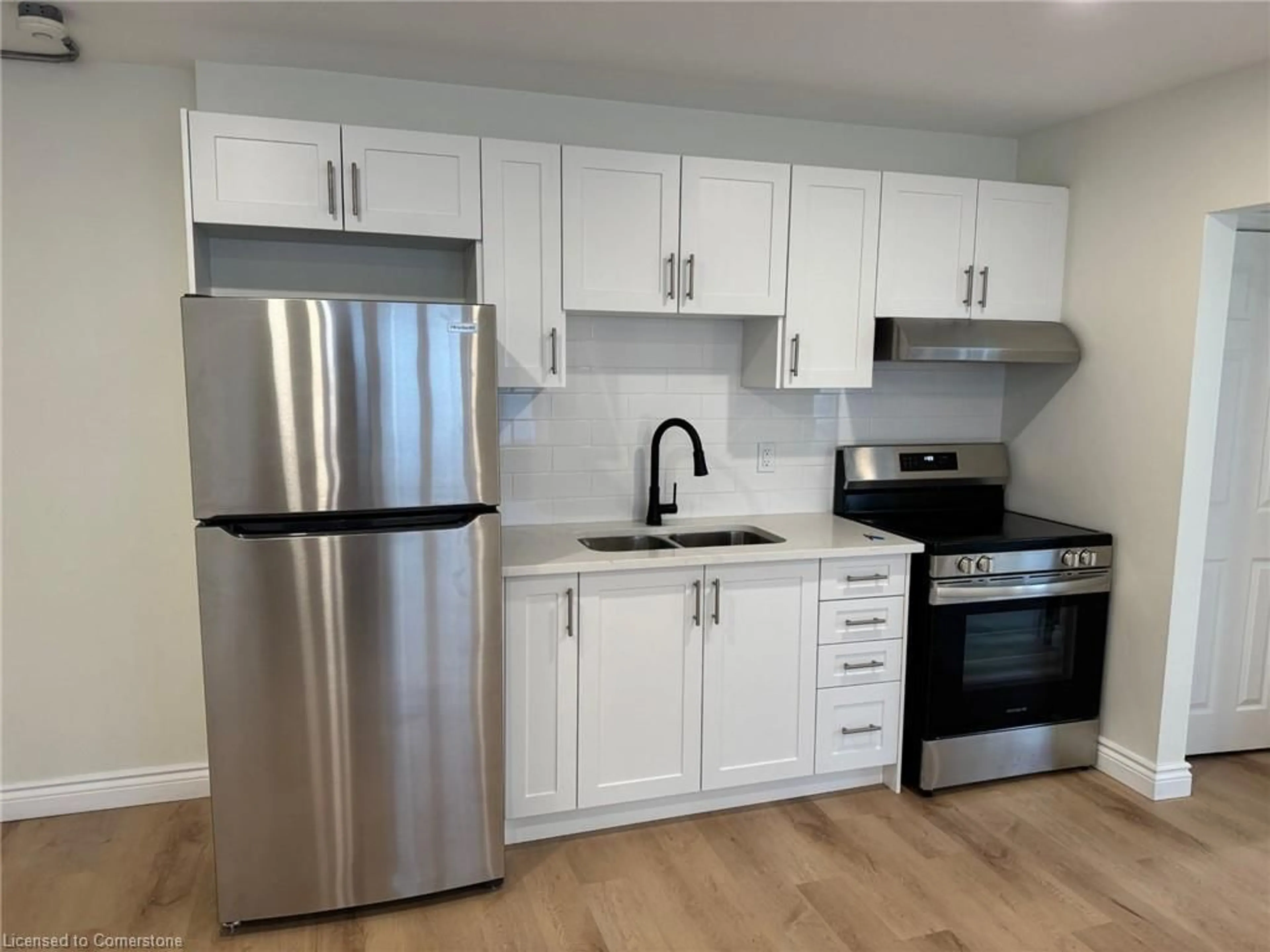 Standard kitchen, wood/laminate floor for 1759 King St #15, Hamilton Ontario L8K 1V6