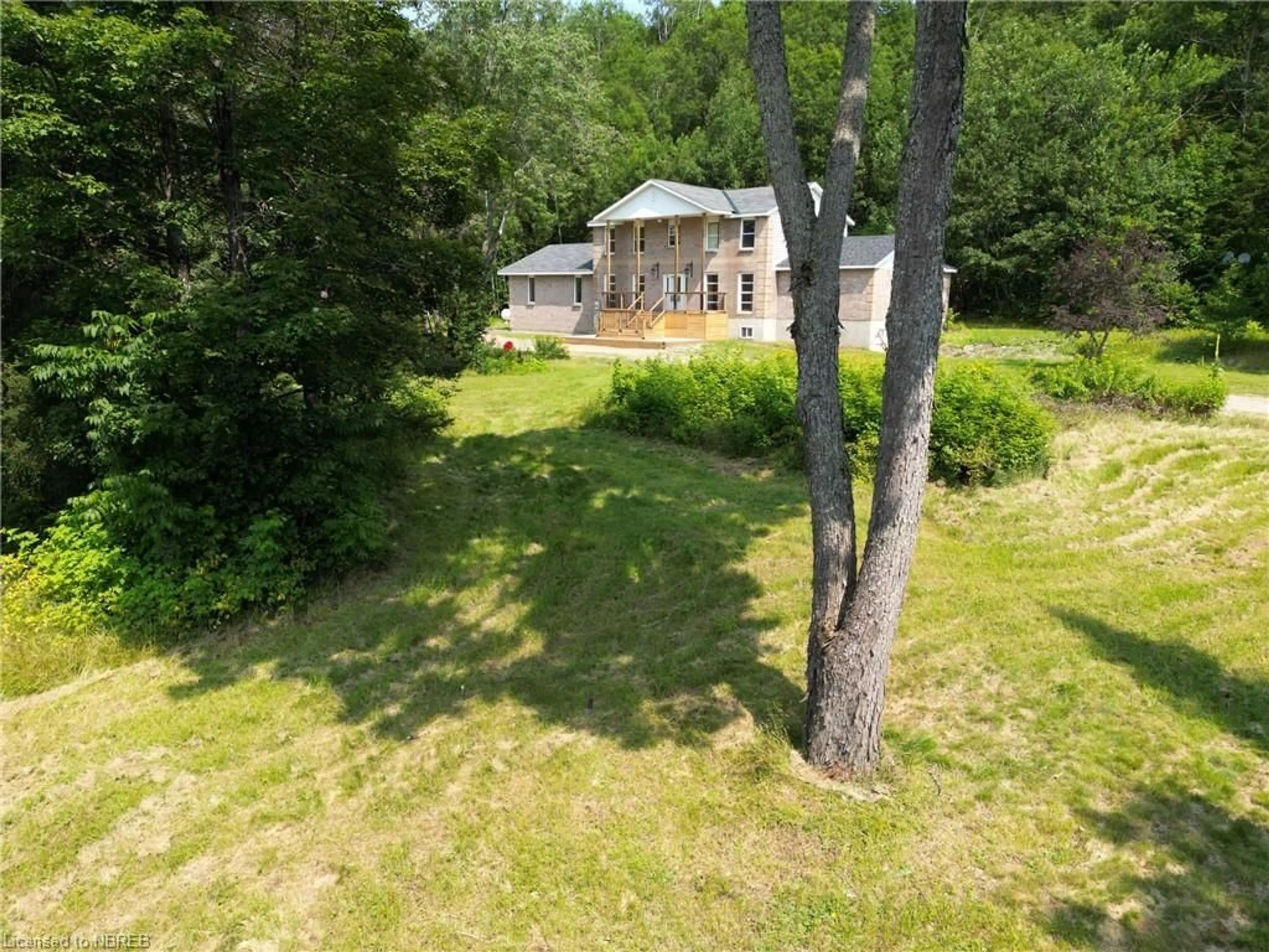 A pic from outside/outdoor area/front of a property/back of a property/a pic from drone, forest/trees view for 5797 Highway 17, Mattawa Ontario P0V 1V0