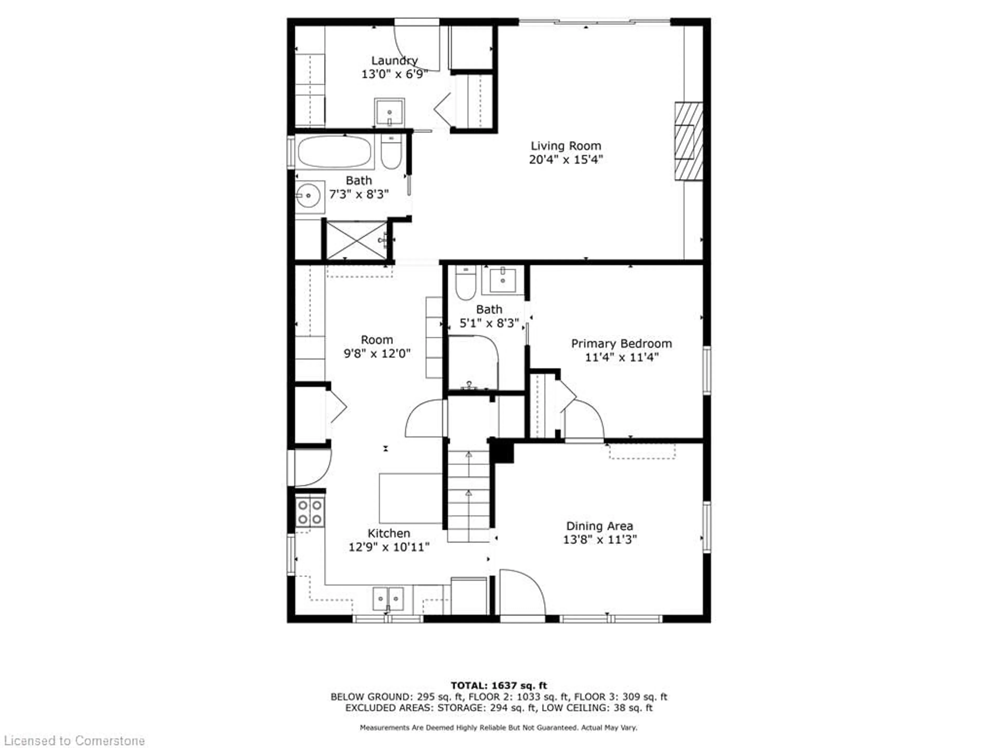 Floor plan for 64 Young St, St. Jacobs Ontario N0B 2N0