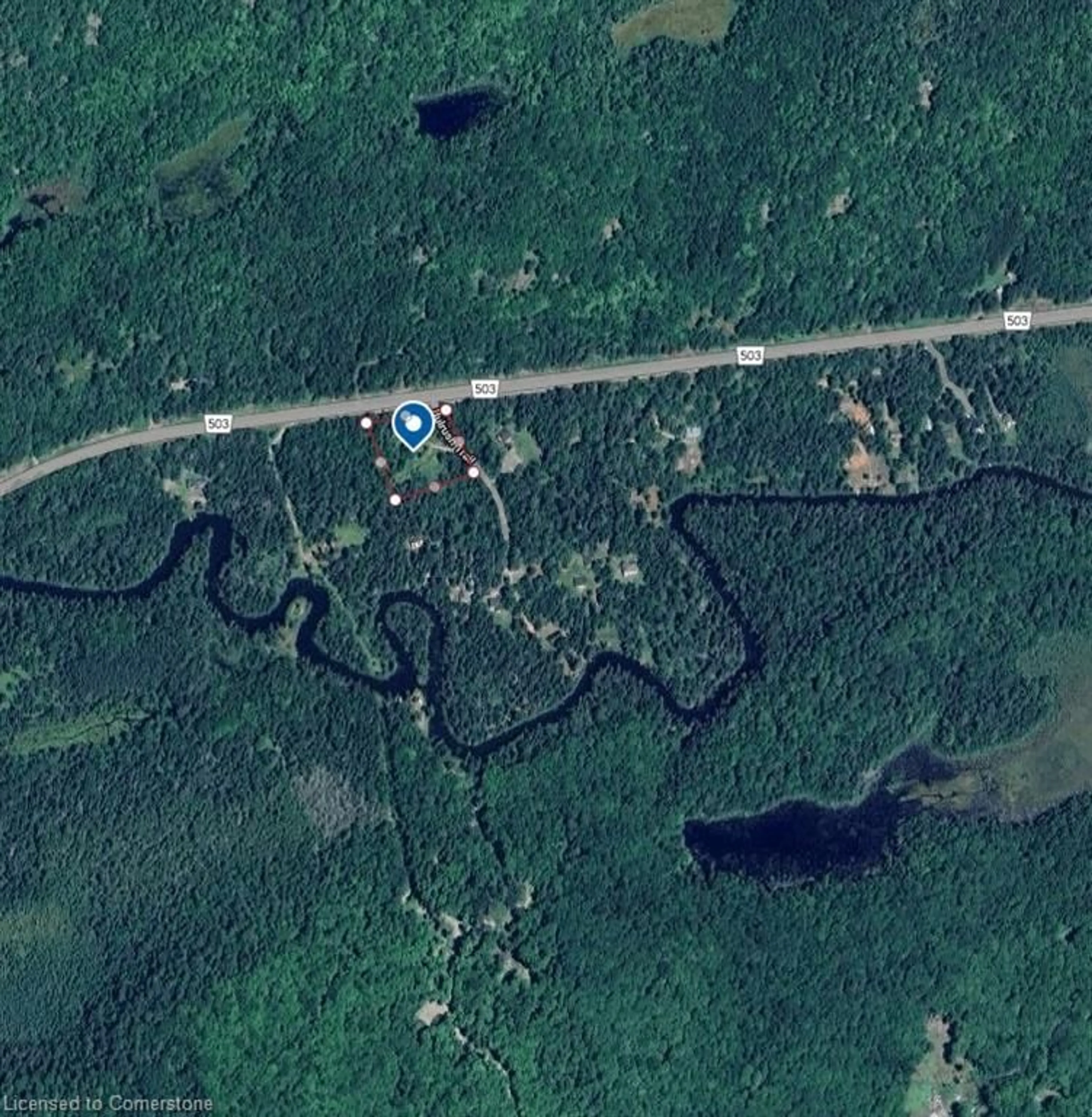 Picture of a map for 1014 Bulrush Trail, Gooderham Ontario K0M 1R0