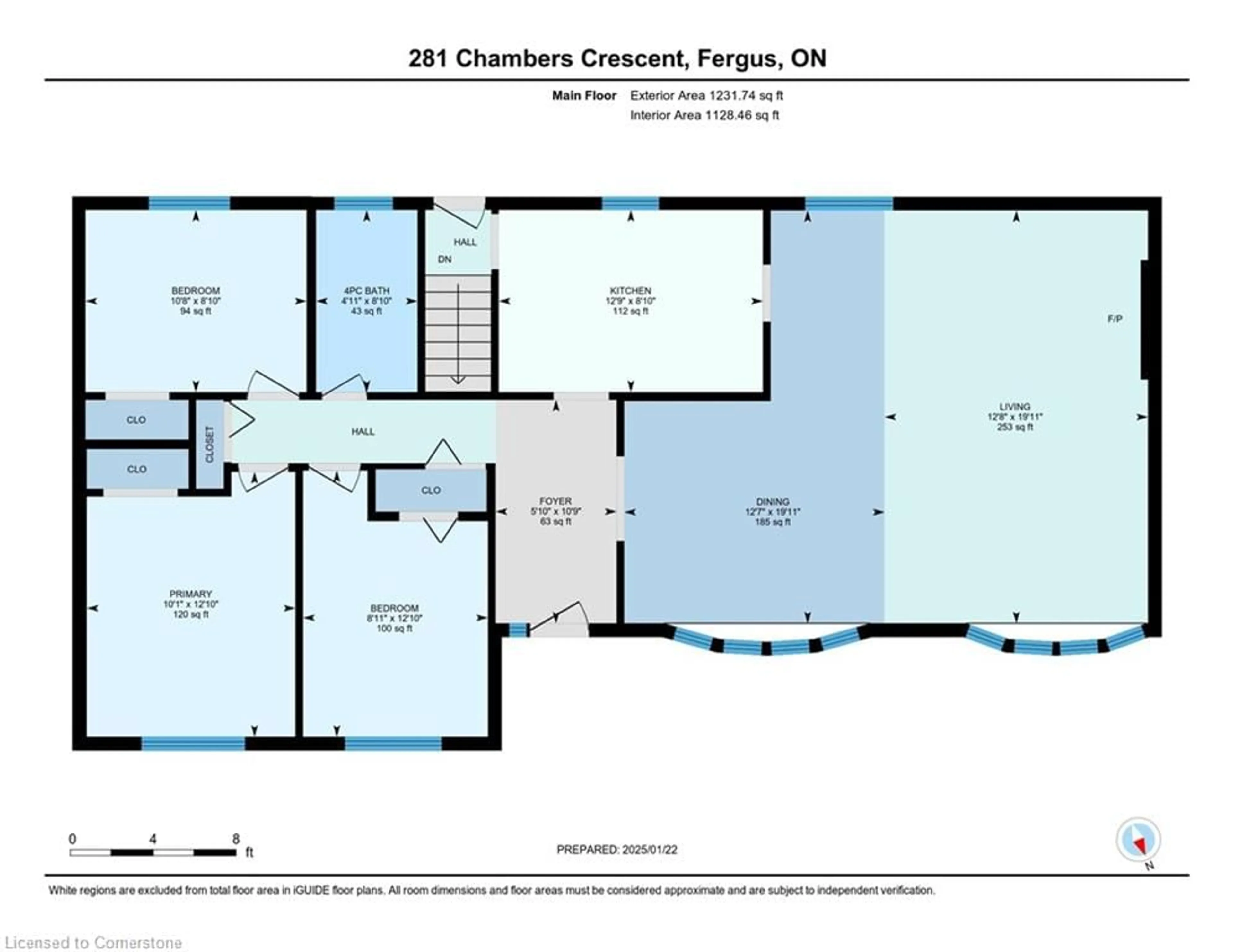 Floor plan for 281 Chambers Cres, Fergus Ontario N1M 3E4