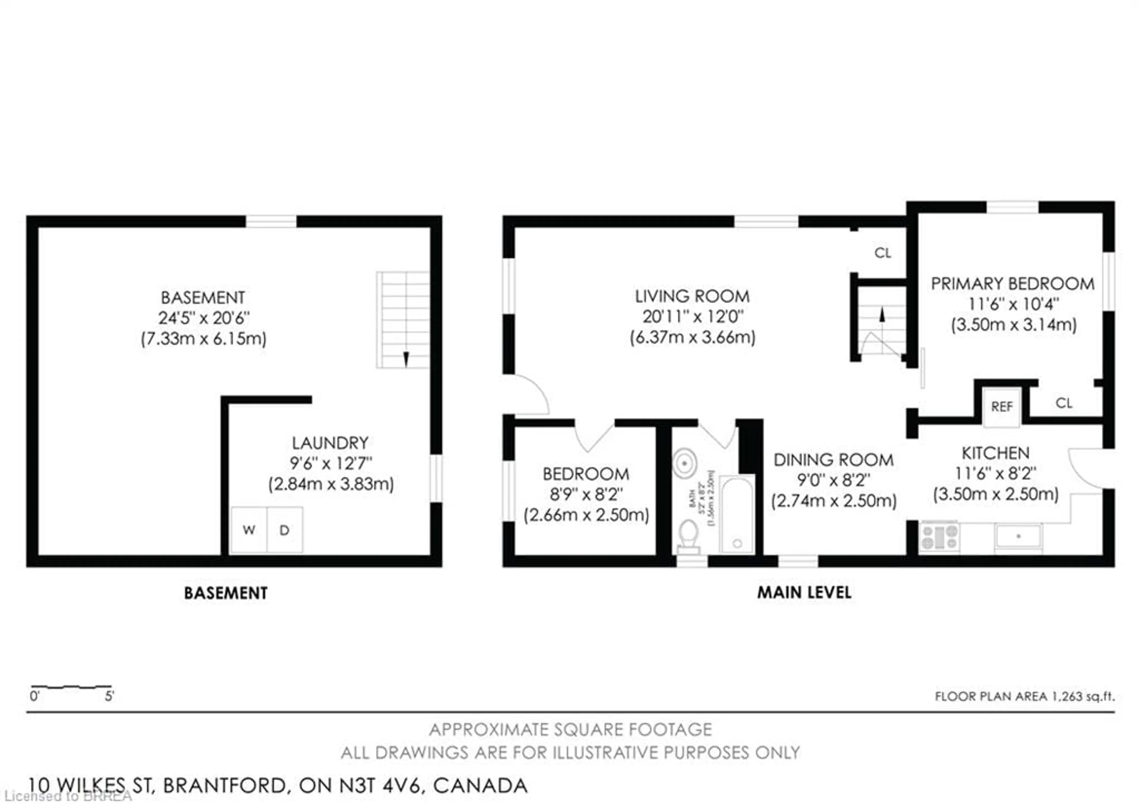 Floor plan for 10 Wilkes St, Brantford Ontario N3T 4V6