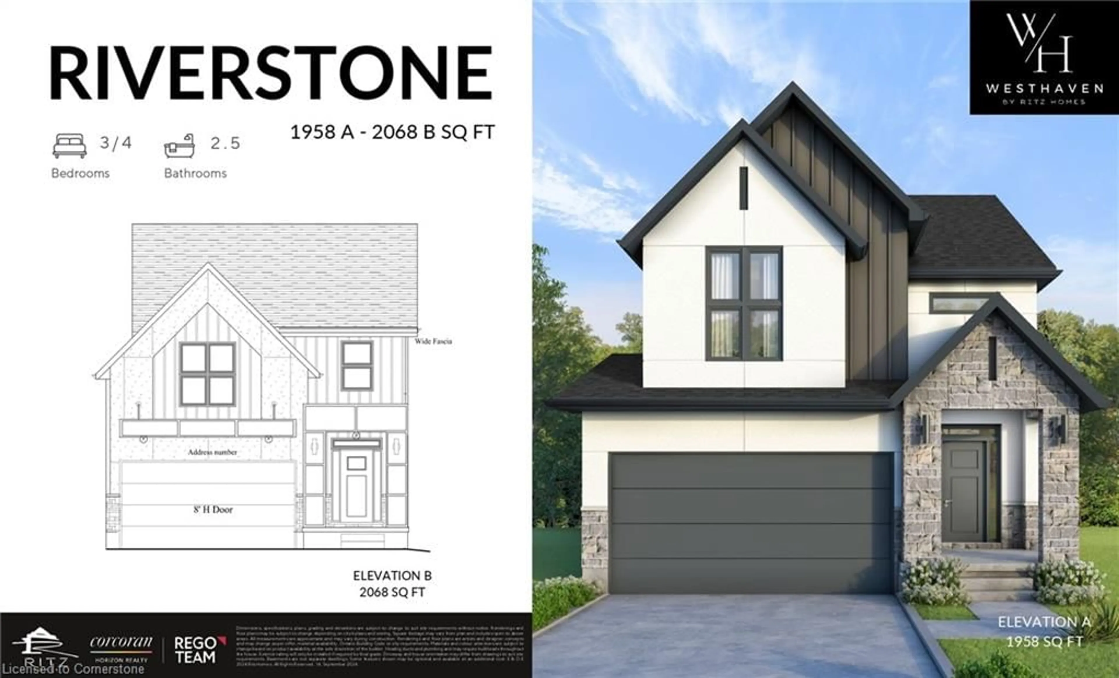 Home with brick exterior material, street for LT 18 Westhaven St, Waterloo Ontario N2T 0A4