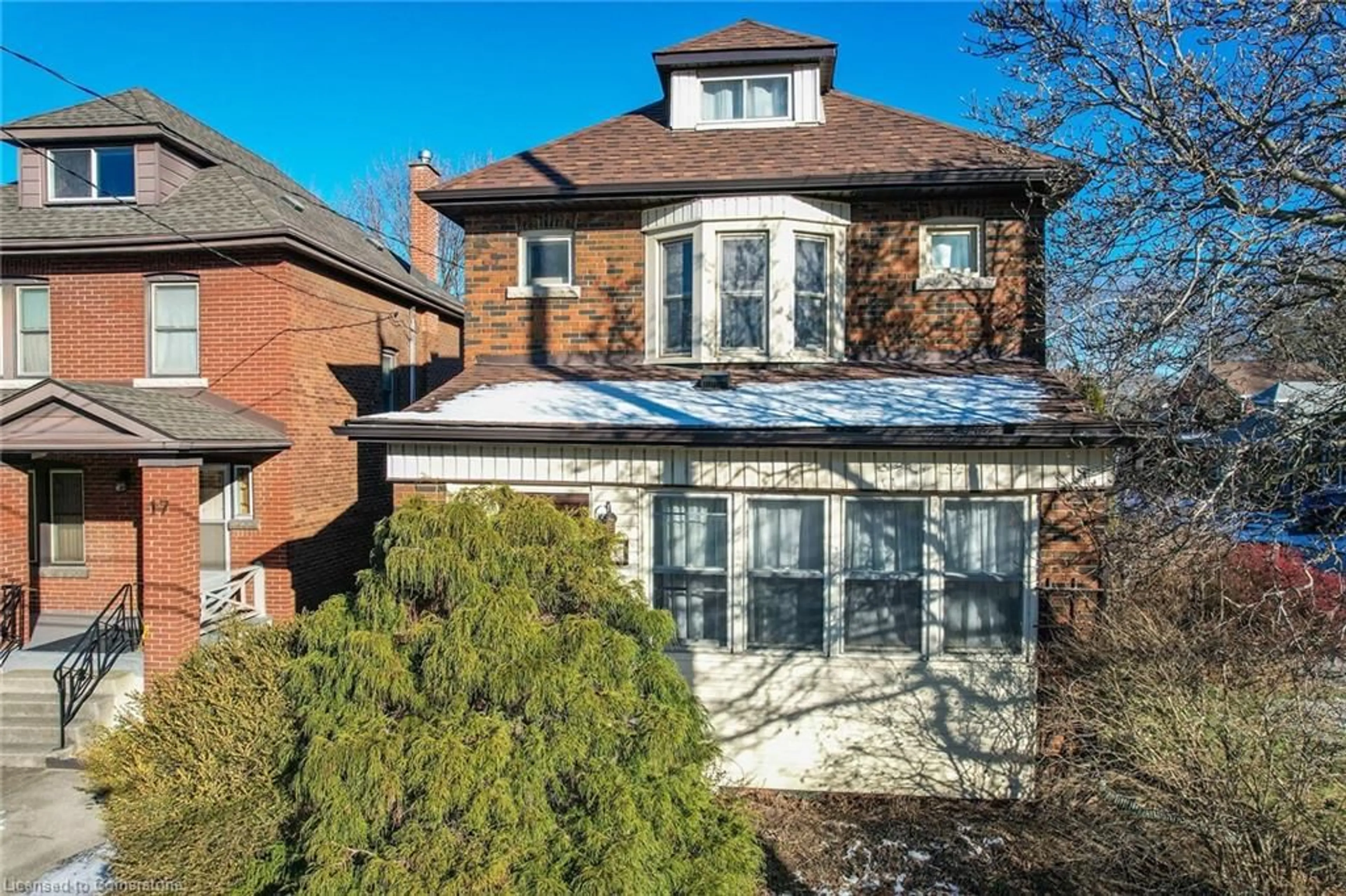 Home with brick exterior material, street for 21 Paisley Ave, Hamilton Ontario L8S 1T8