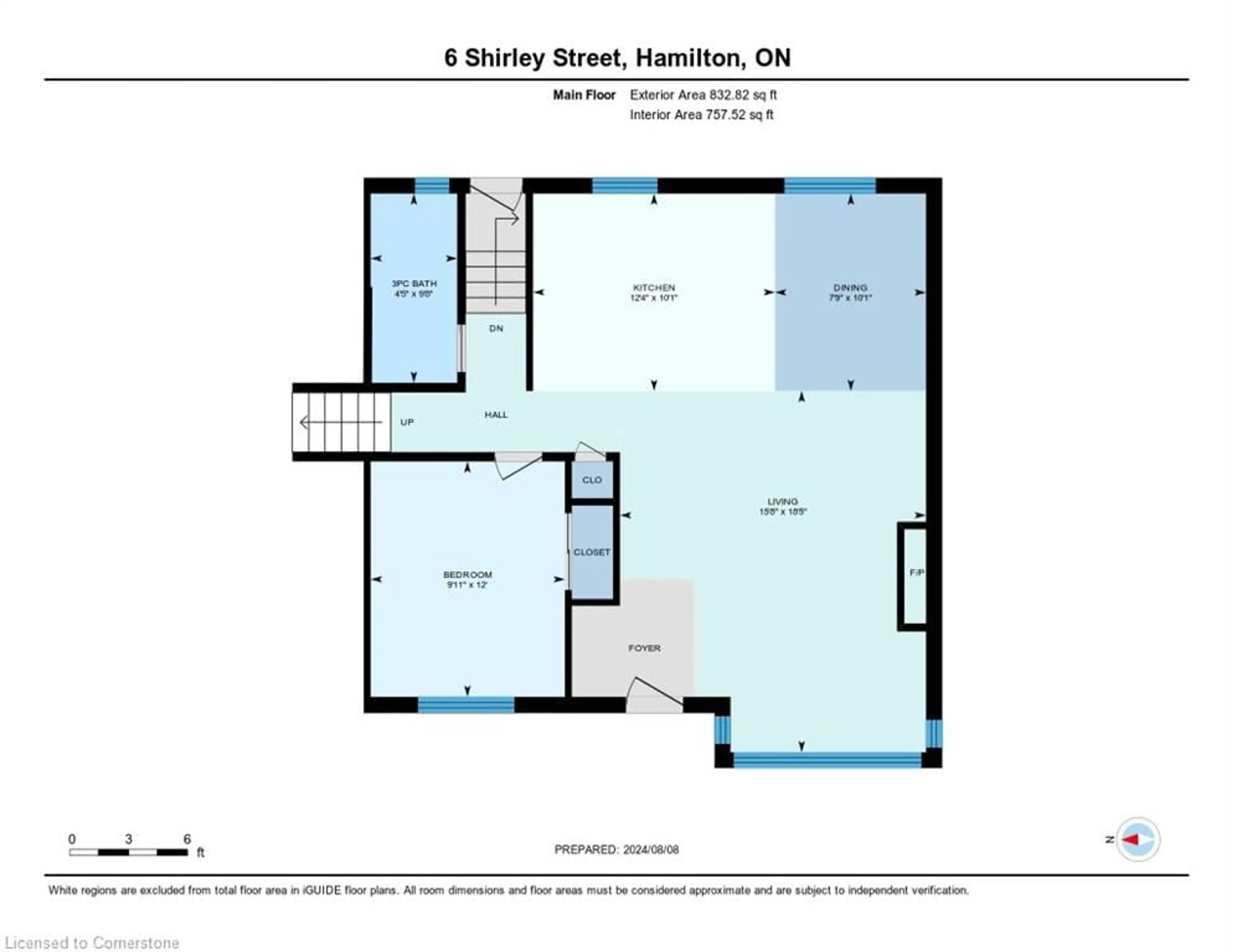 Floor plan for 6 Shirley St, Dundas Ontario L9H 4S3