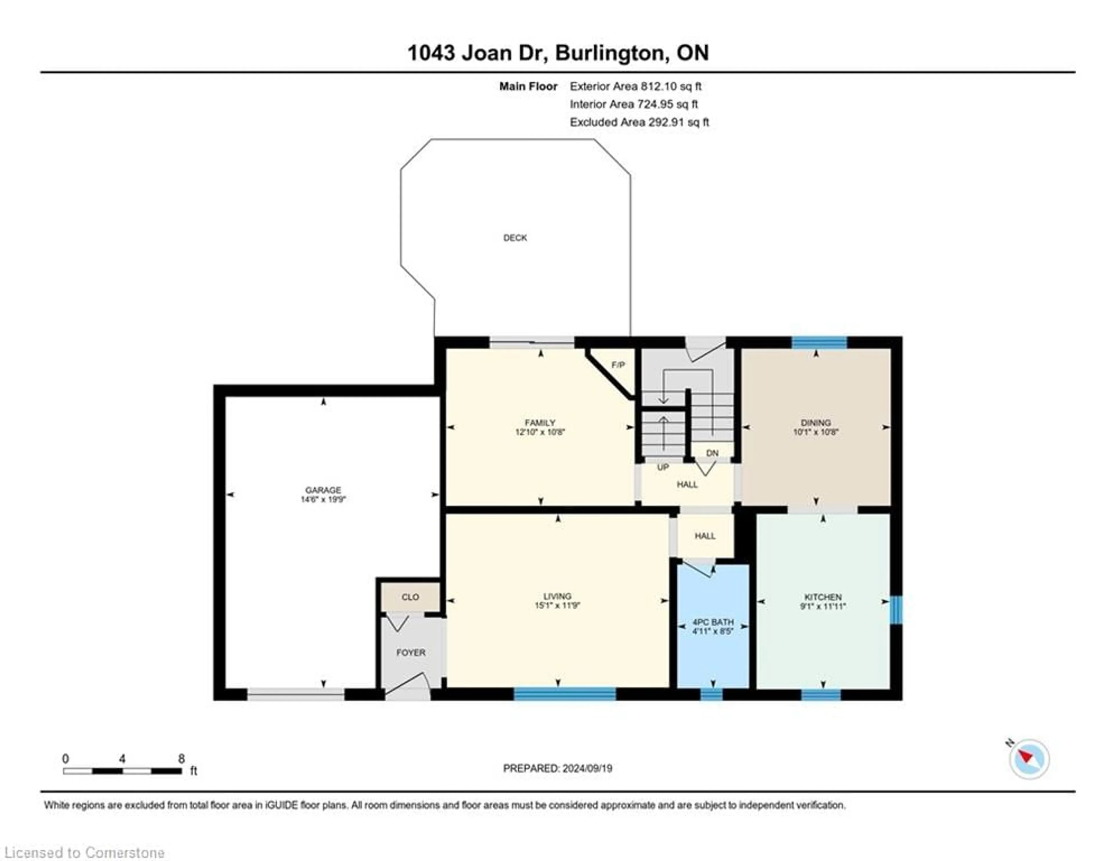 Floor plan for 1043 Joan Dr, Burlington Ontario L7T 3H1