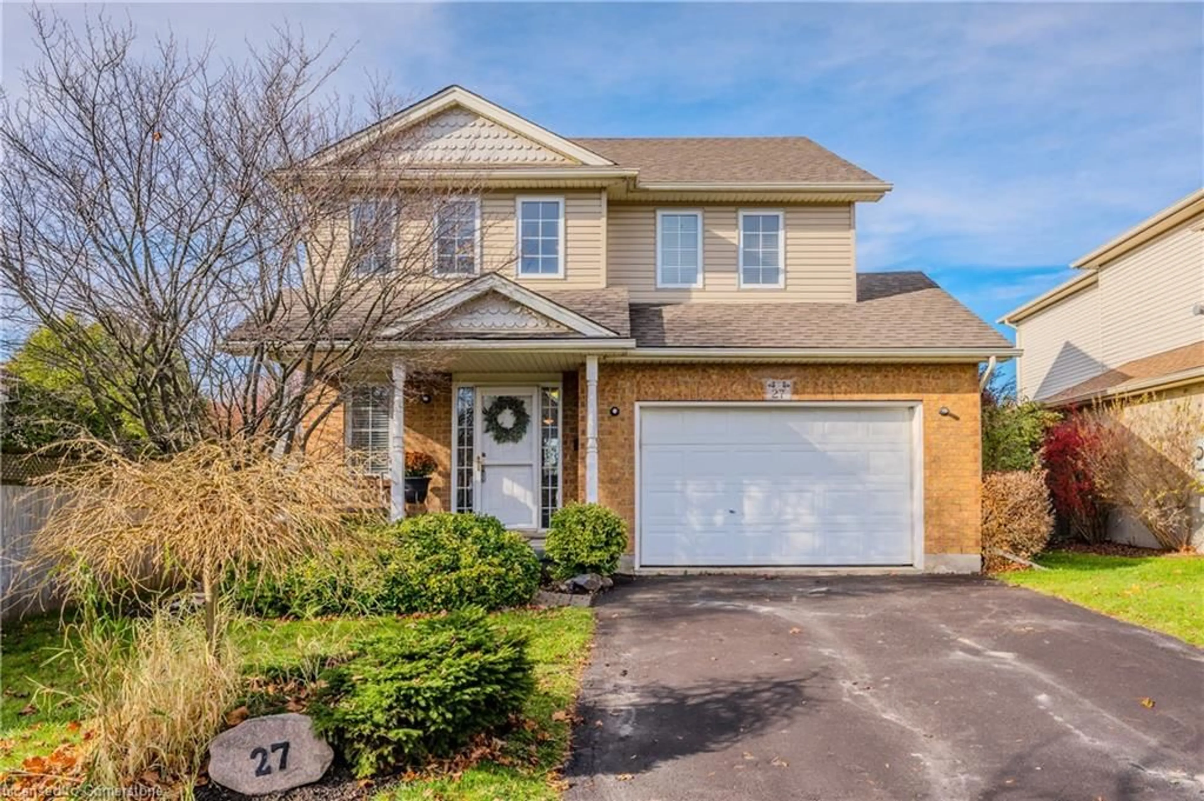 Home with brick exterior material, street for 27 Stiefelmeyer Cres, Baden Ontario N3A 2L1