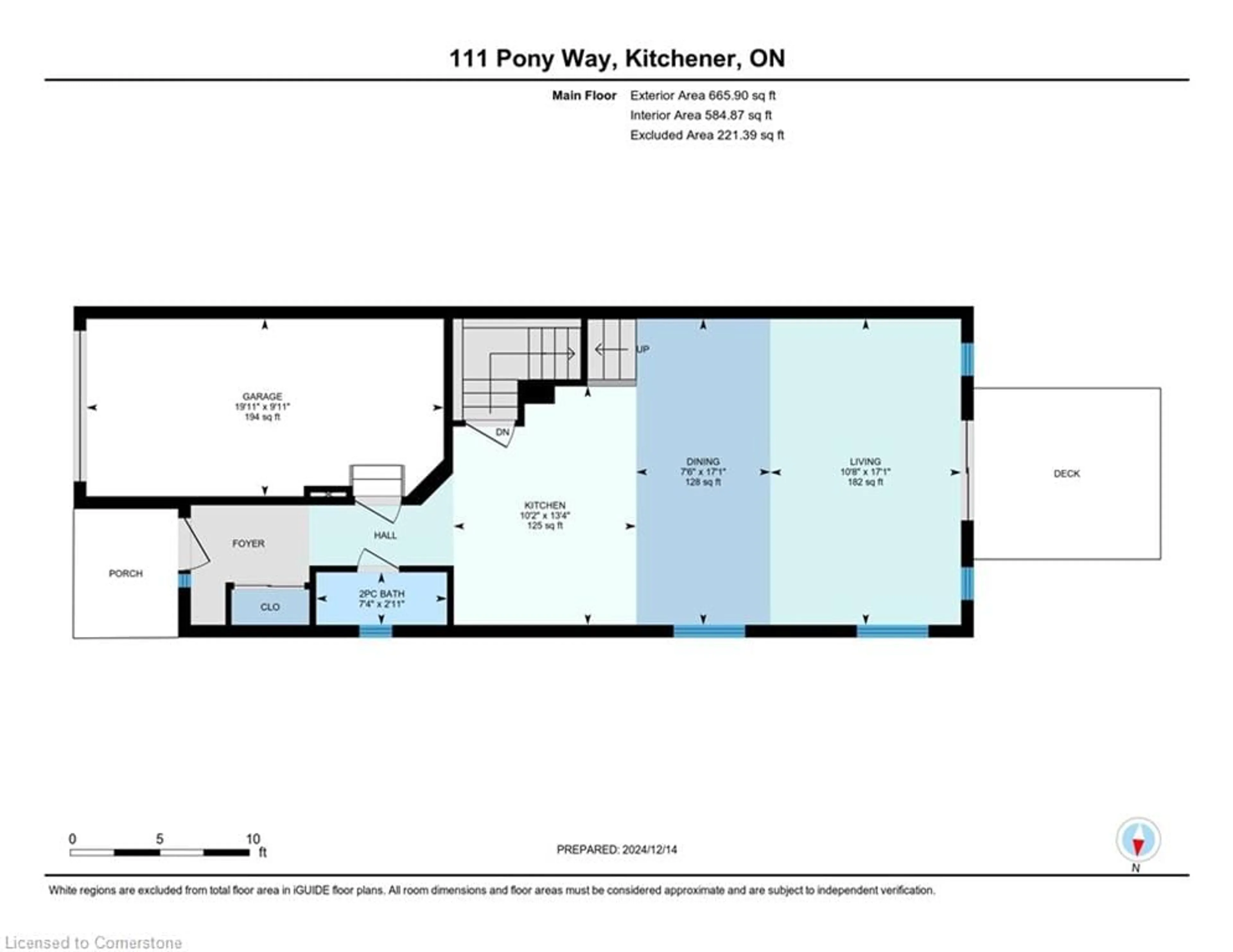 Floor plan for 111 Pony Way Dr, Kitchener Ontario N2R 0R8