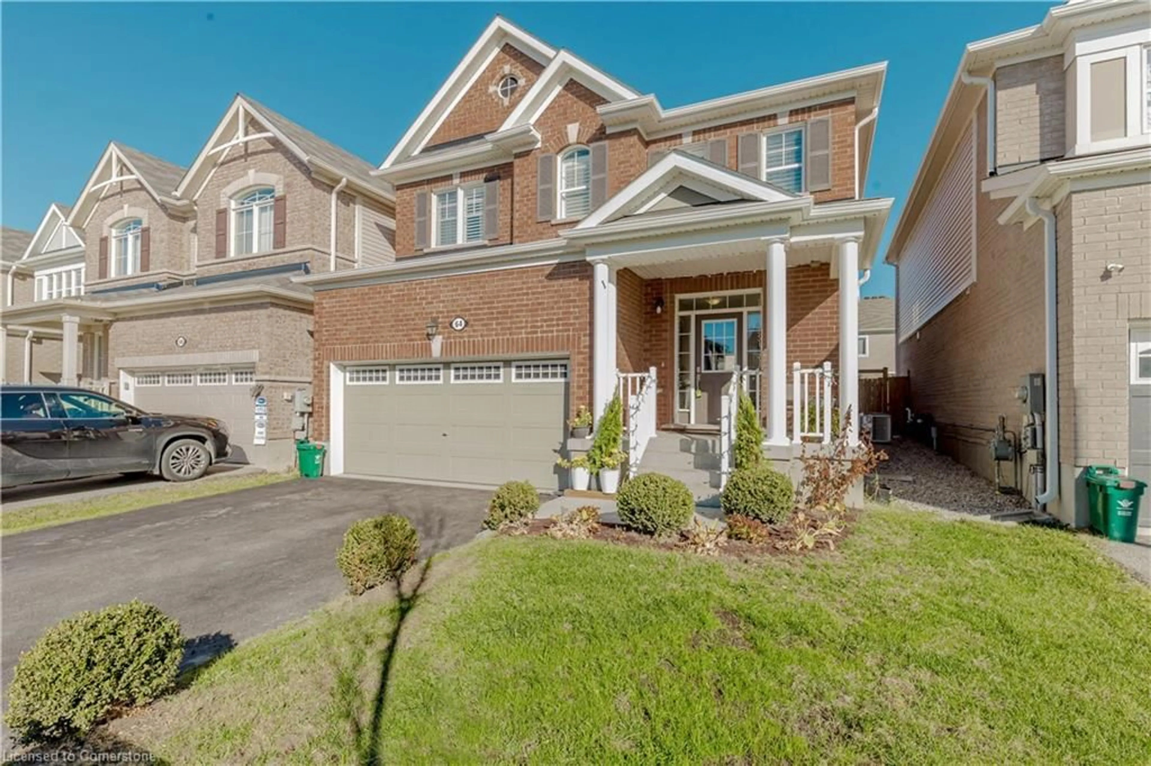 Home with brick exterior material, street for 64 Wannamaker Cres, Cambridge Ontario N3E 0C5