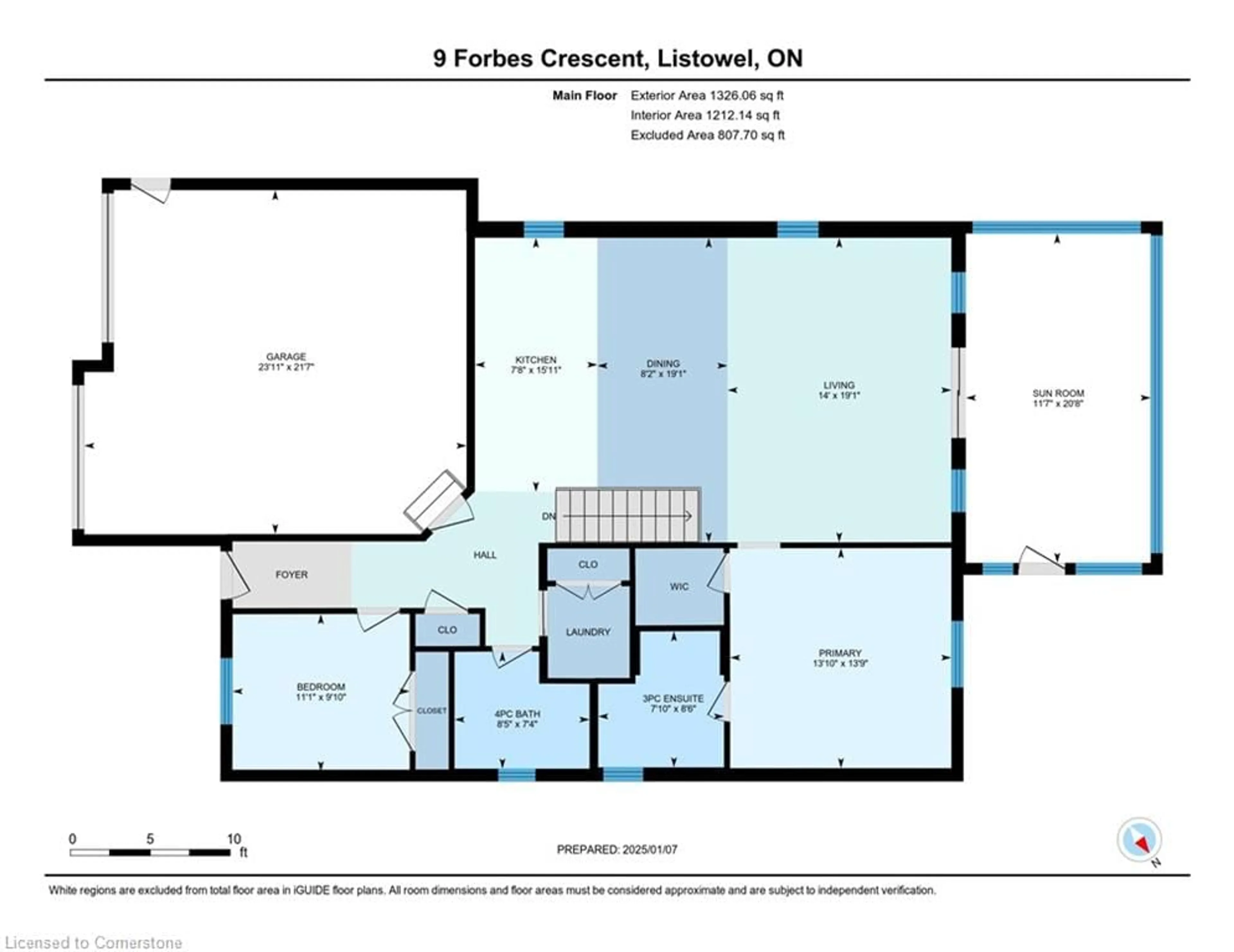 Floor plan for 9 Forbes Cres, Listowel Ontario N4W 0B3