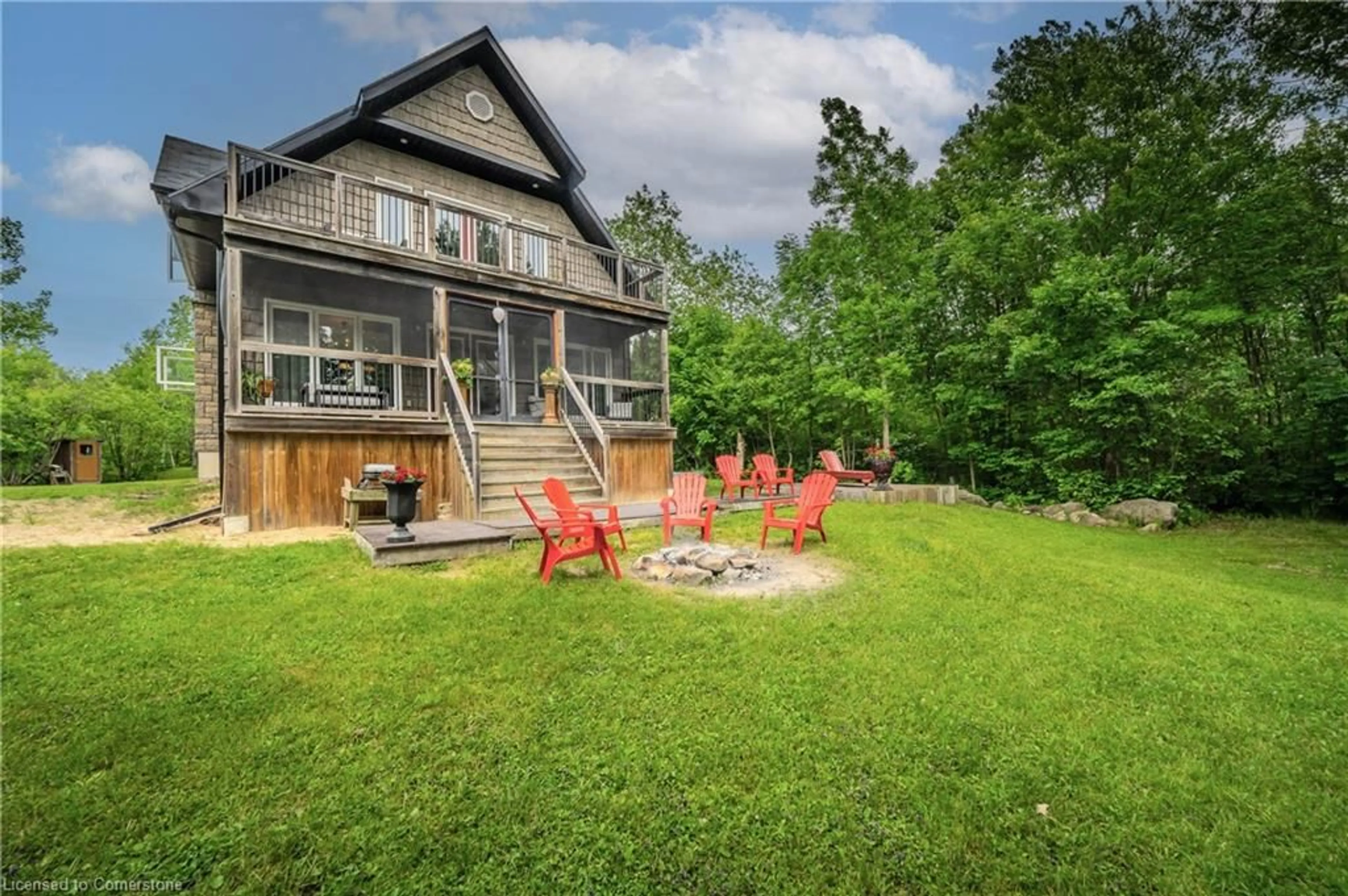 Patio, mountain view for 5 Bridge Rd, Magnetawan Ontario P0A 1P0