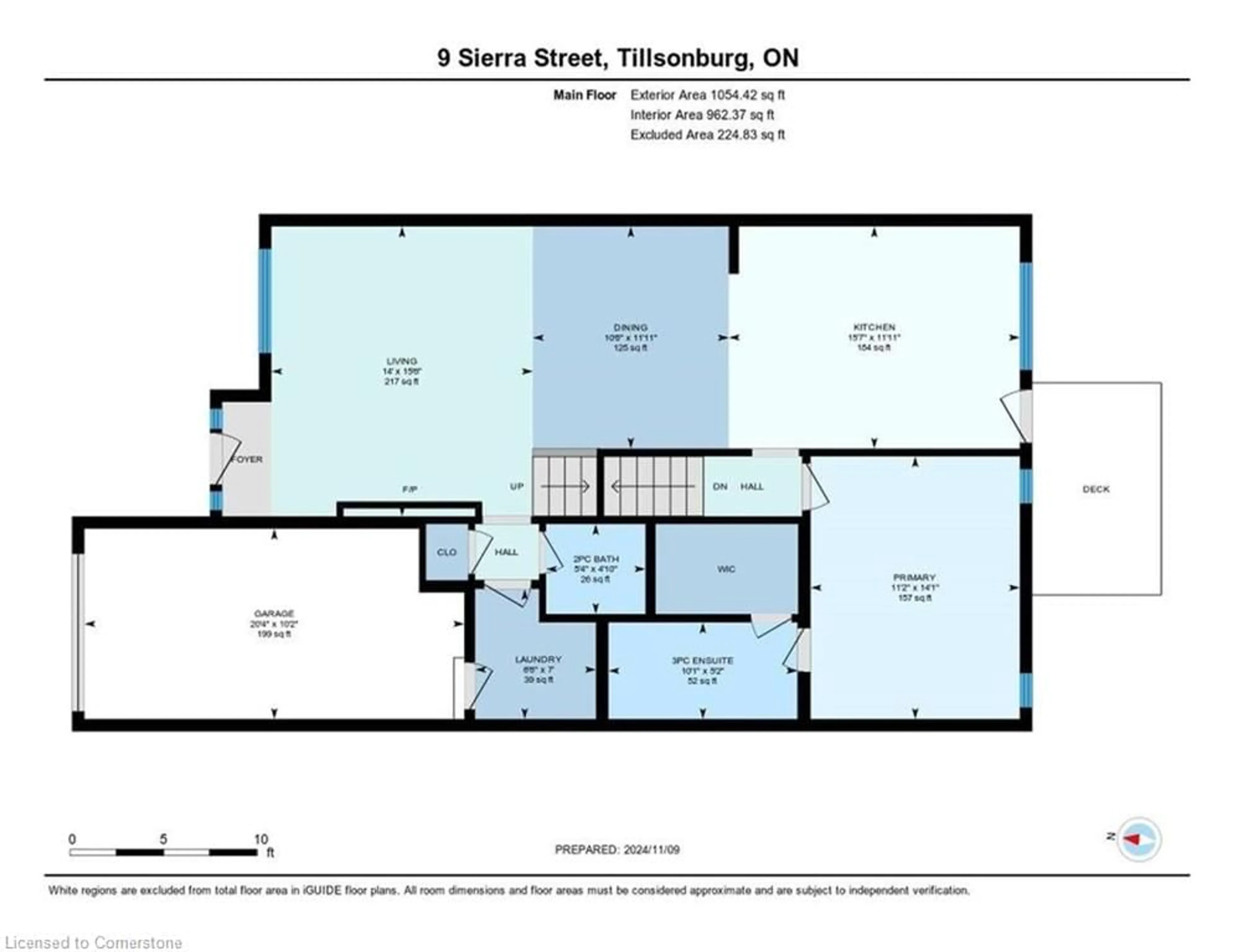 Floor plan for 9 Sierra St, Tillsonburg Ontario N4G 0J2