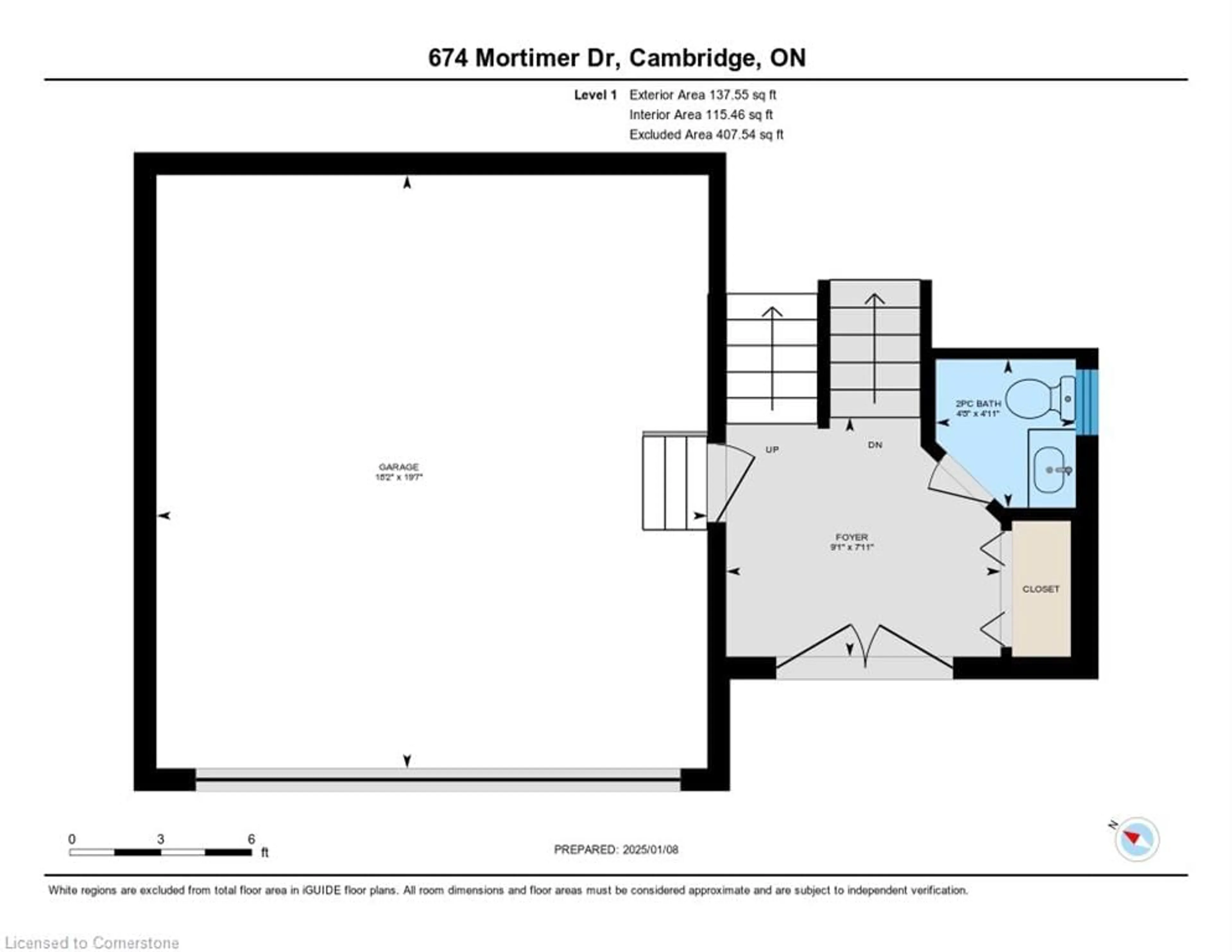 Floor plan for 674 Mortimer Dr, Cambridge Ontario N3H 5S4