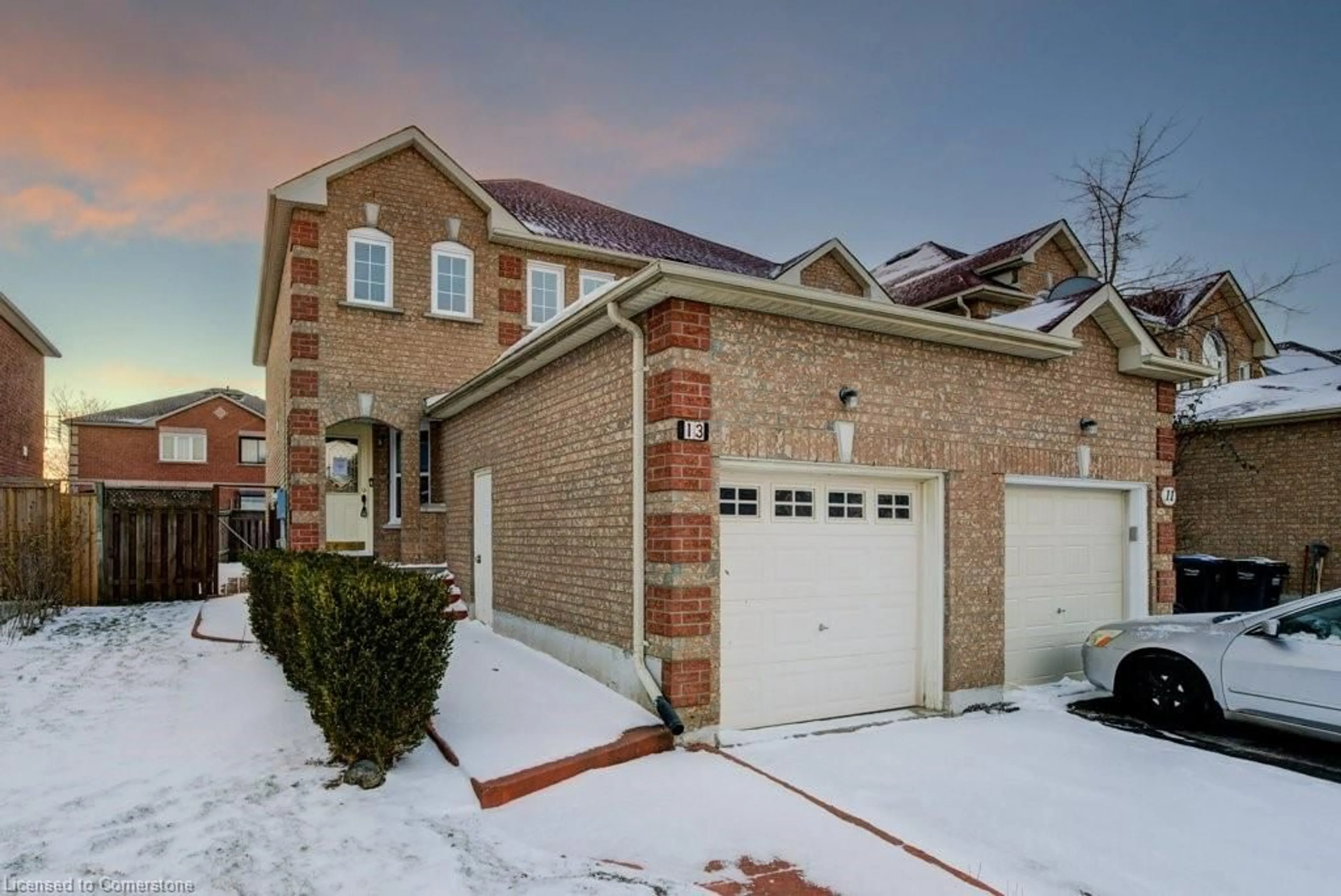 Home with brick exterior material, street for 13 Mccleave Cres, Brampton Ontario L6Y 4Z6